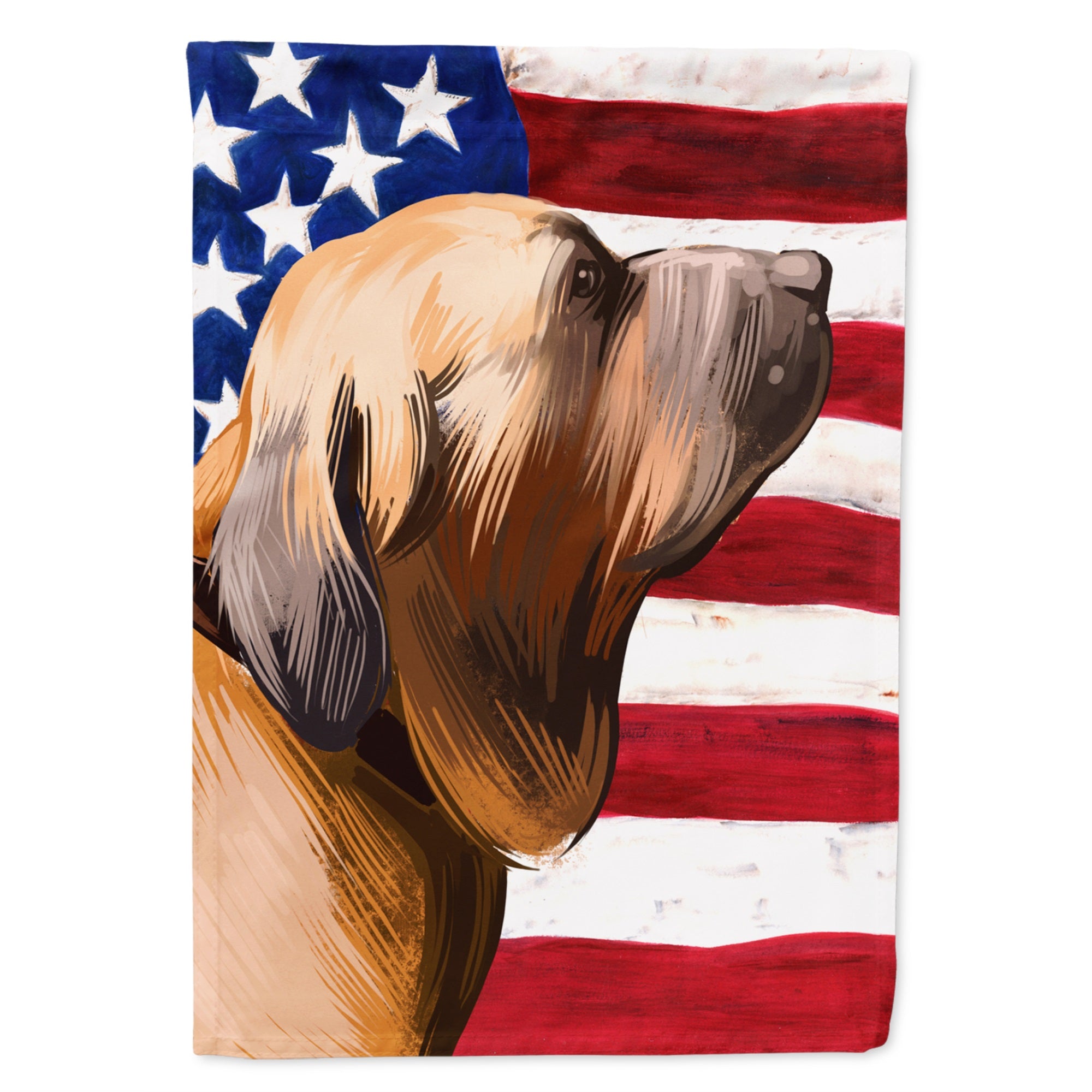 Fila Brasileiro Dog American Flag Flag Garden Size
