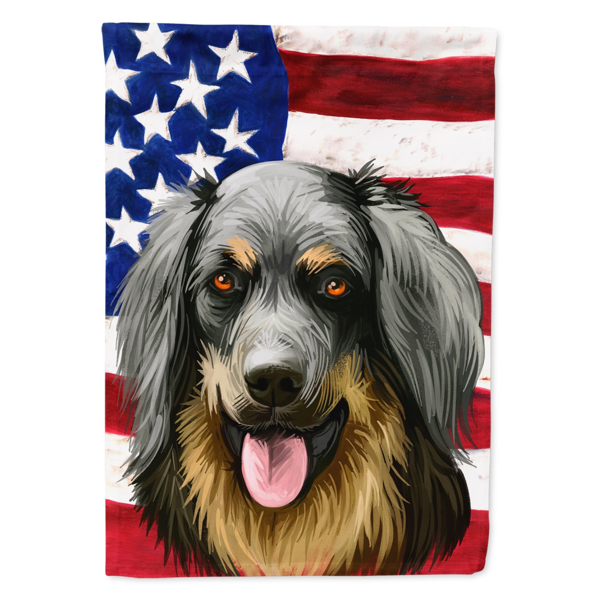 Hovawart Dog American Flag Flag Garden Size