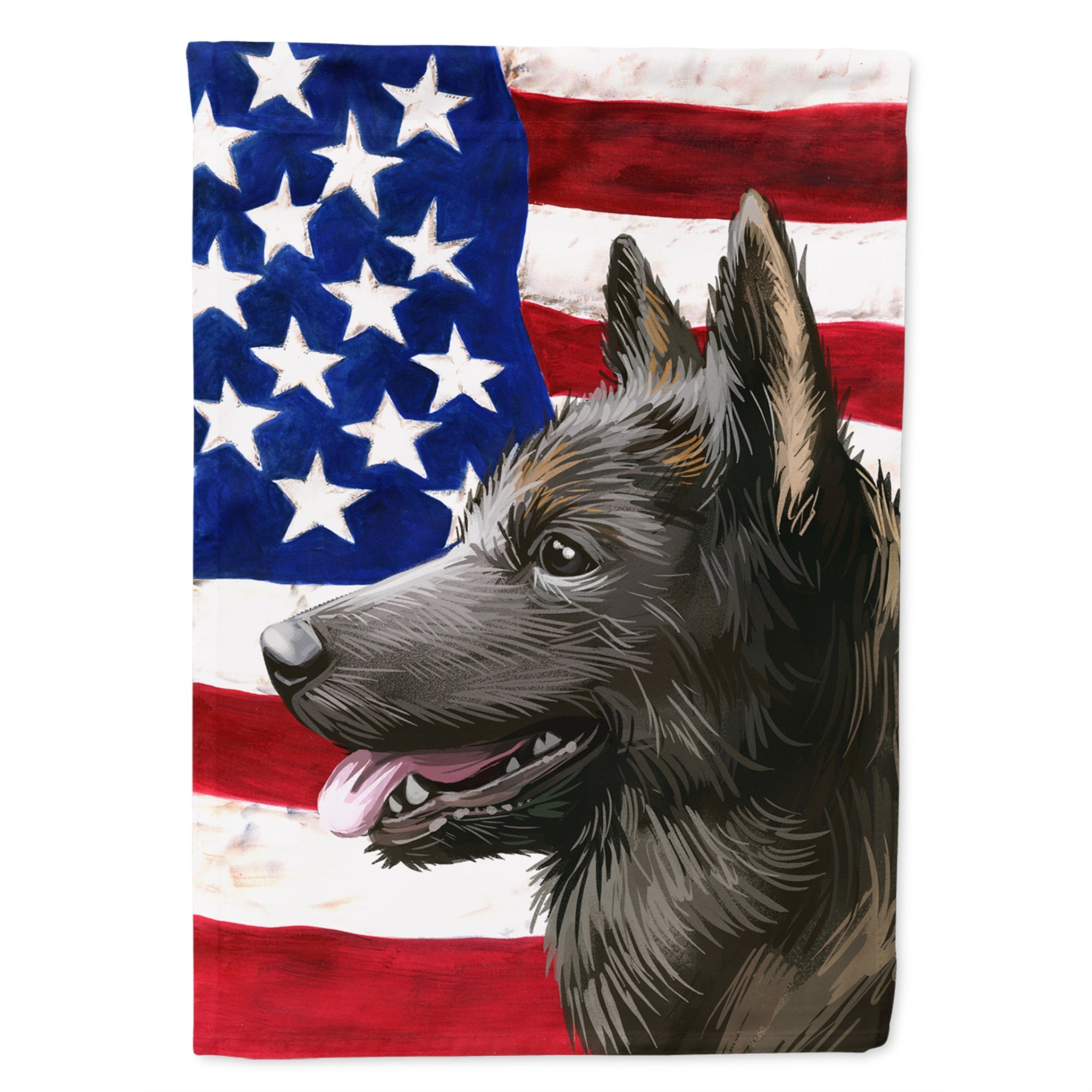 Kai Ken American Flag Flag Garden Size