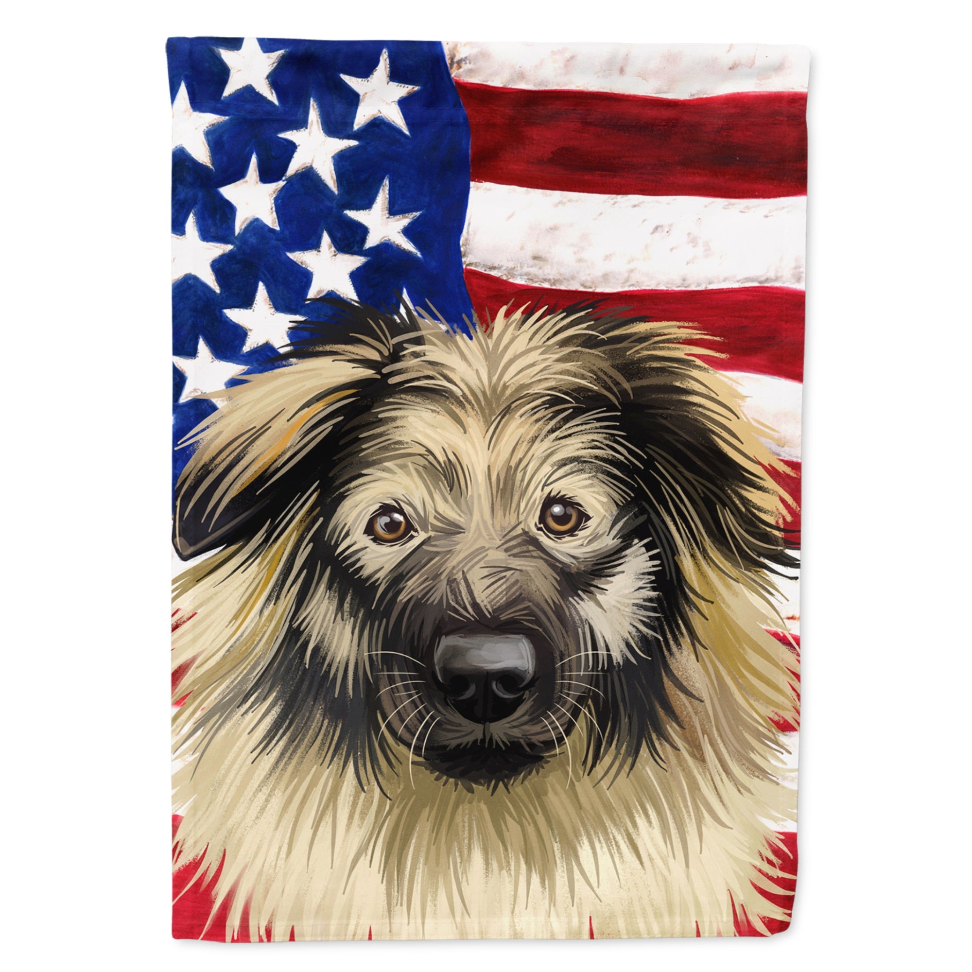 Karst Shepherd American Flag Flag Garden Size