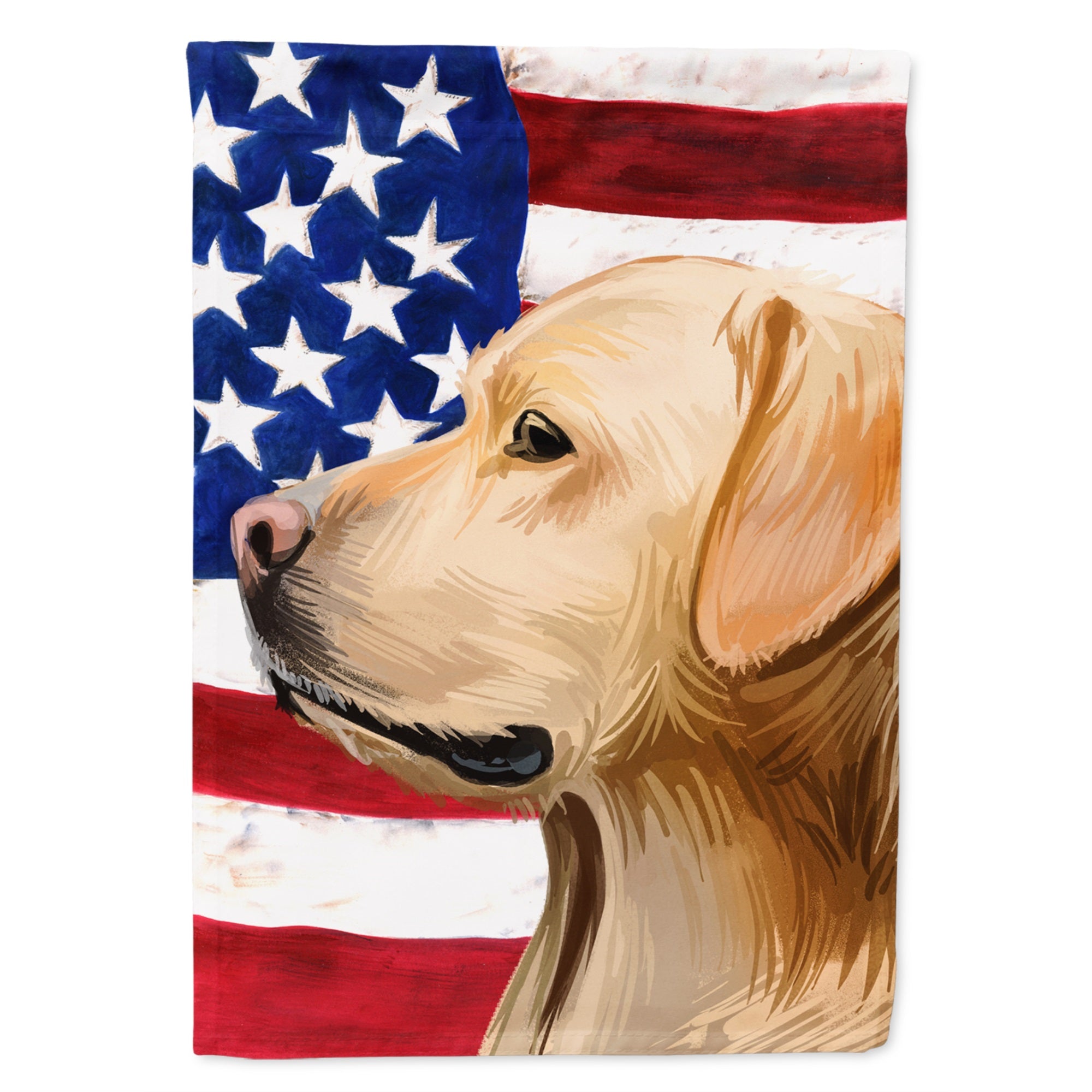 Labrador Retriever American Flag Flag Garden Size