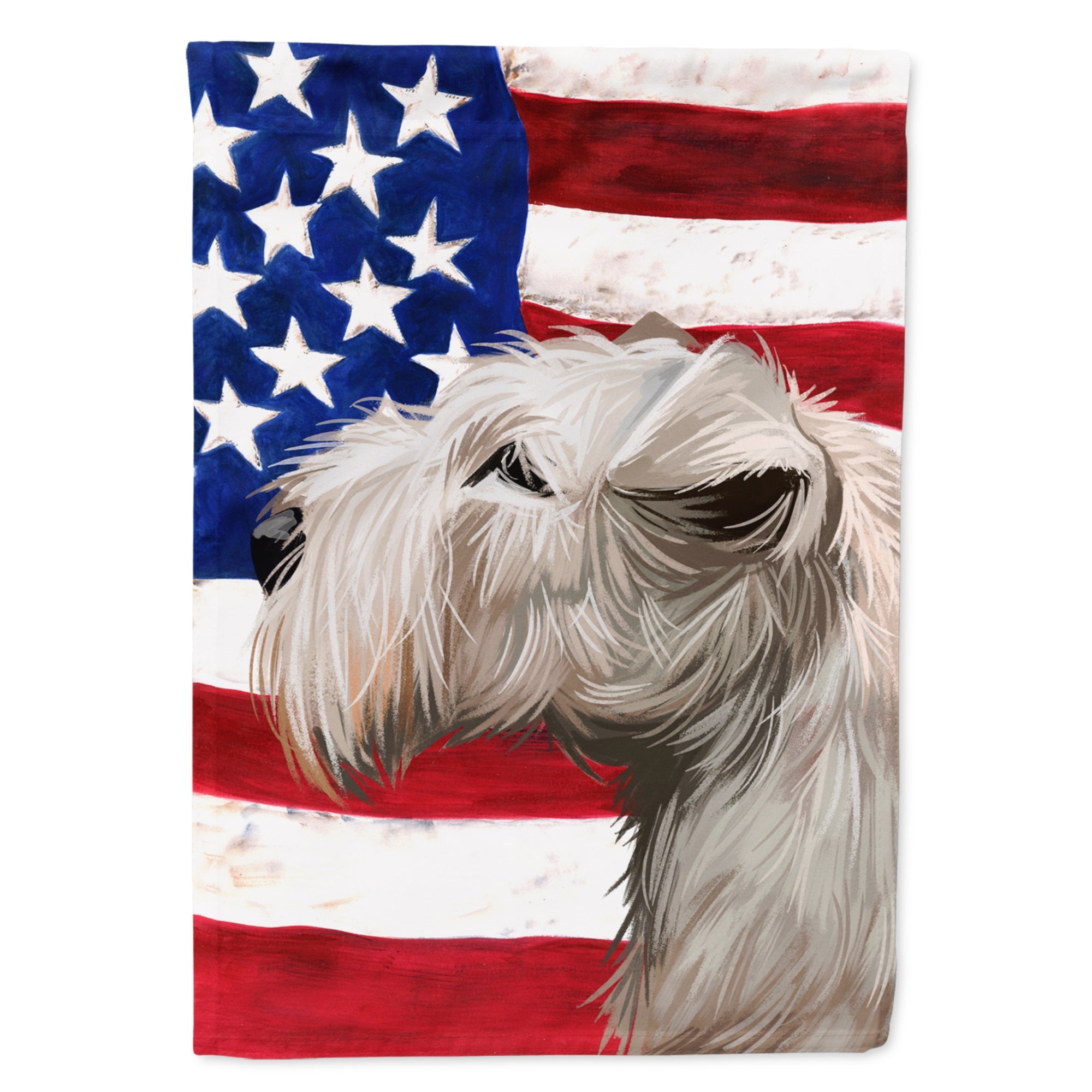 Lakeland Terrier American Flag Flag Garden Size