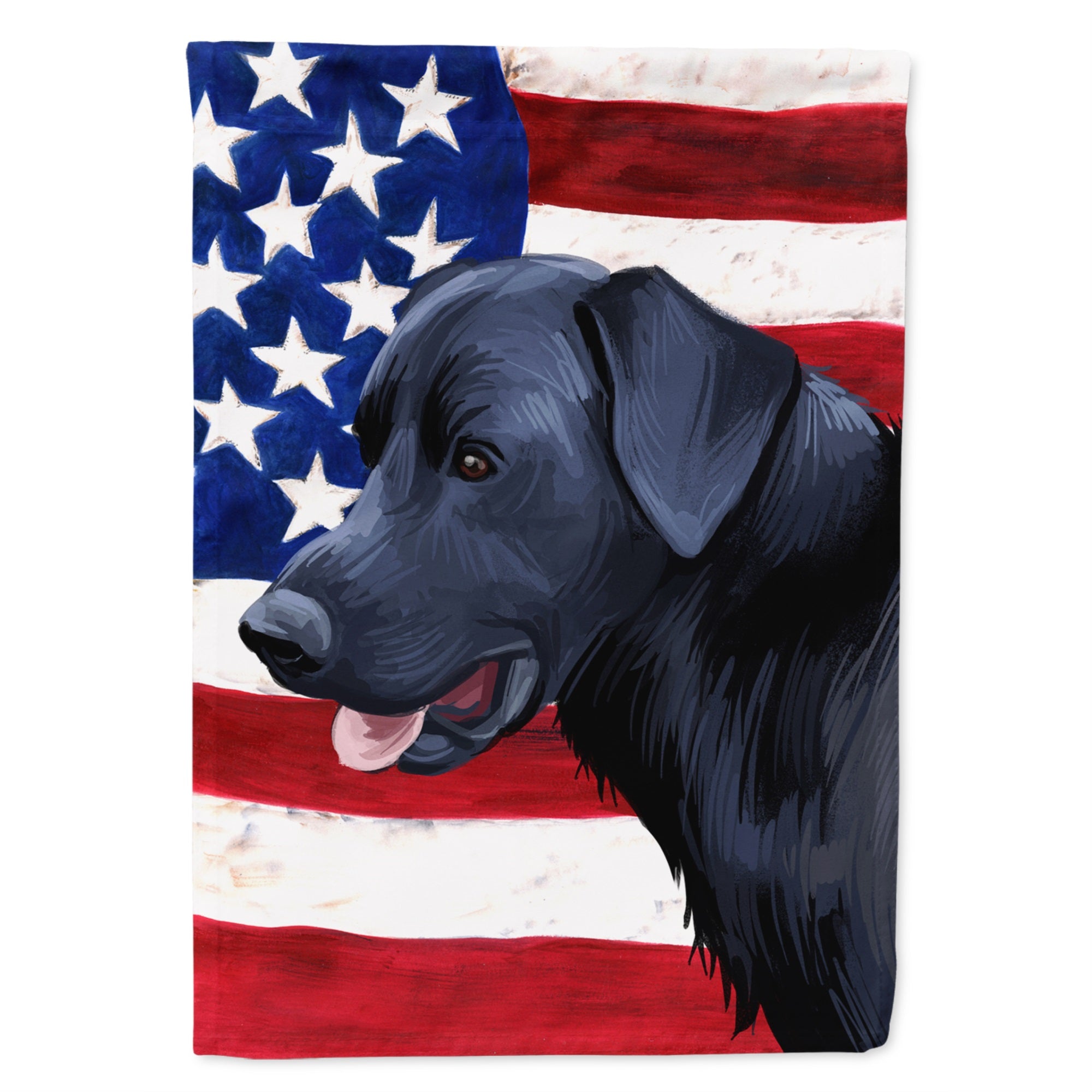 Majorca Shepherd Dog American Flag Flag Garden Size