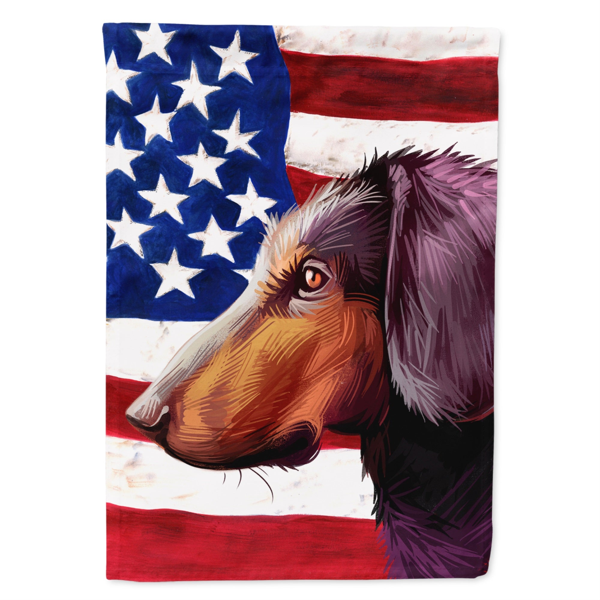 Montenegrin Mountain Hound American Flag Flag Garden Size
