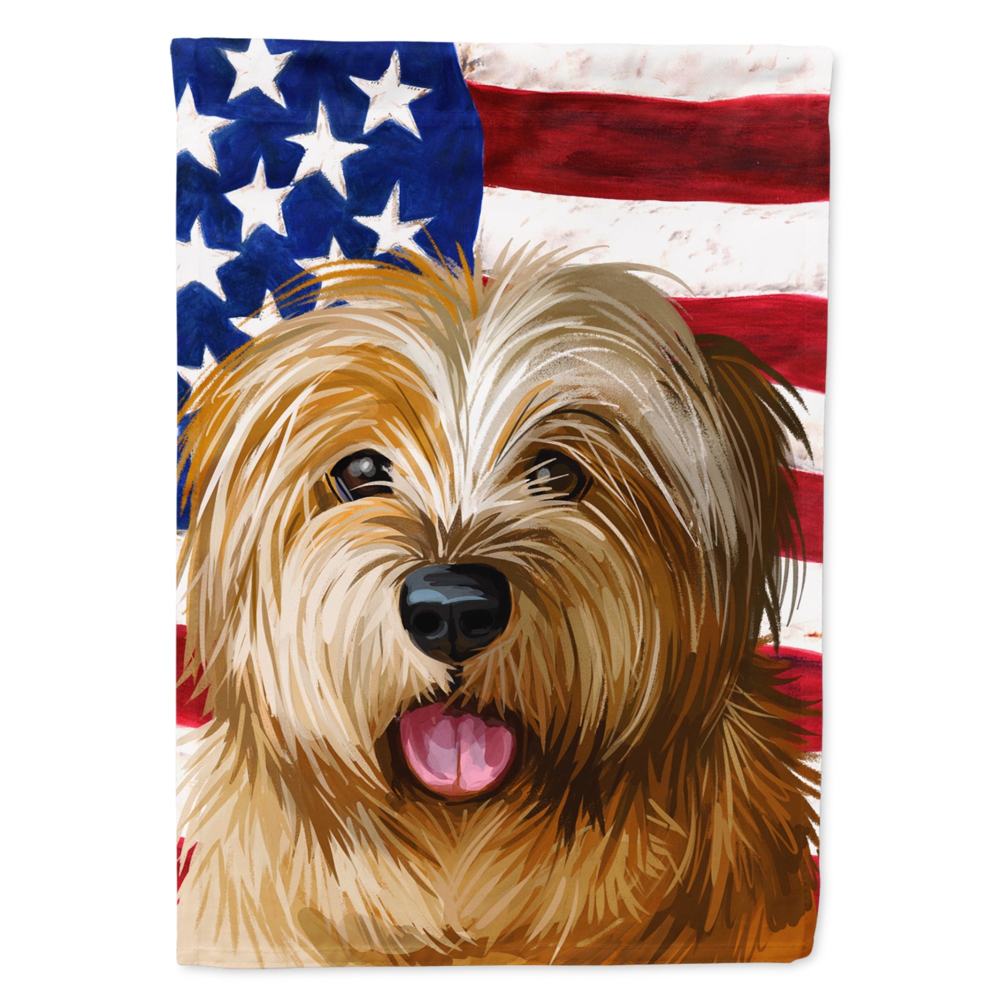 Norfolk Terrier Dog American Flag Flag Garden Size