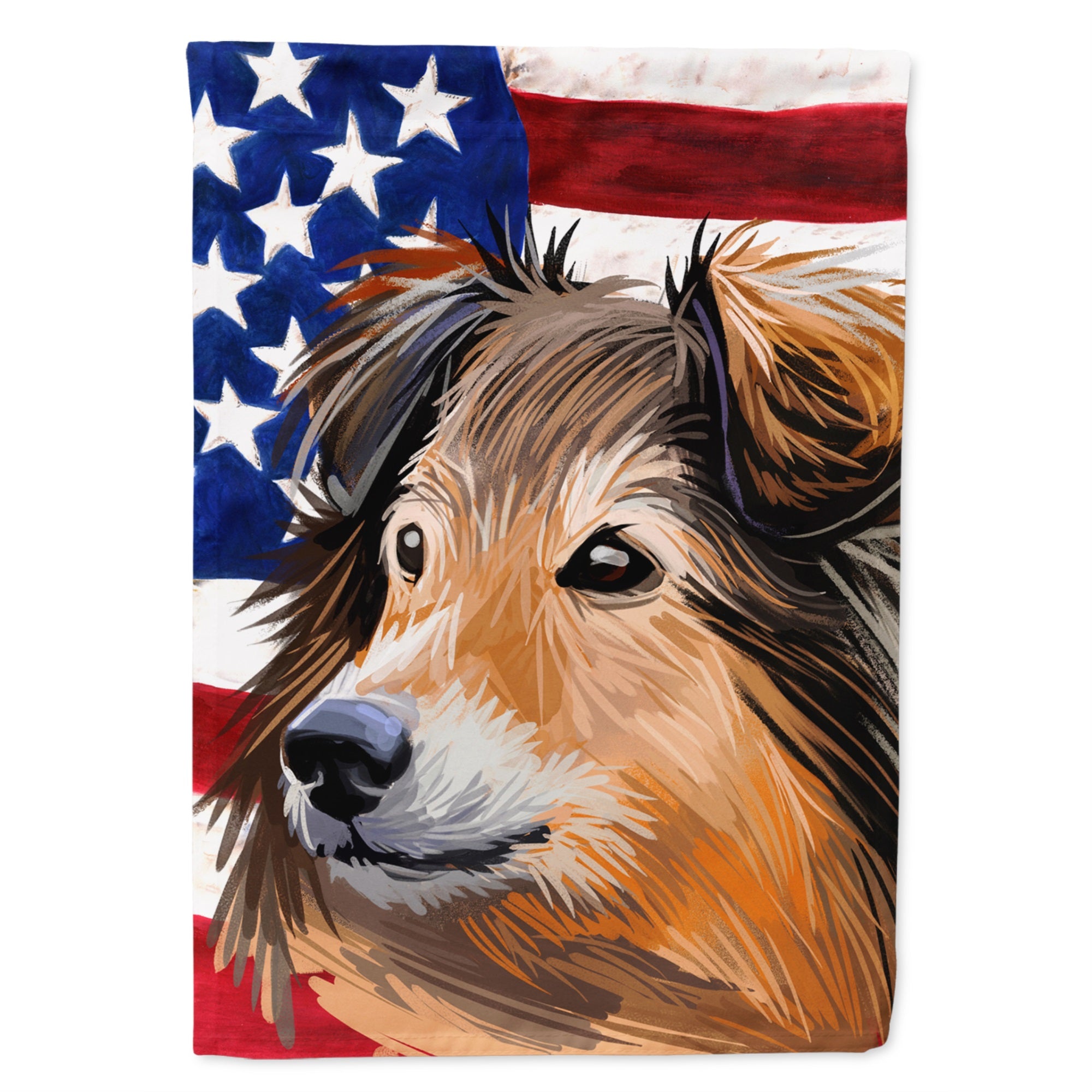Shetland Sheepdog Dog Flag Garden Size