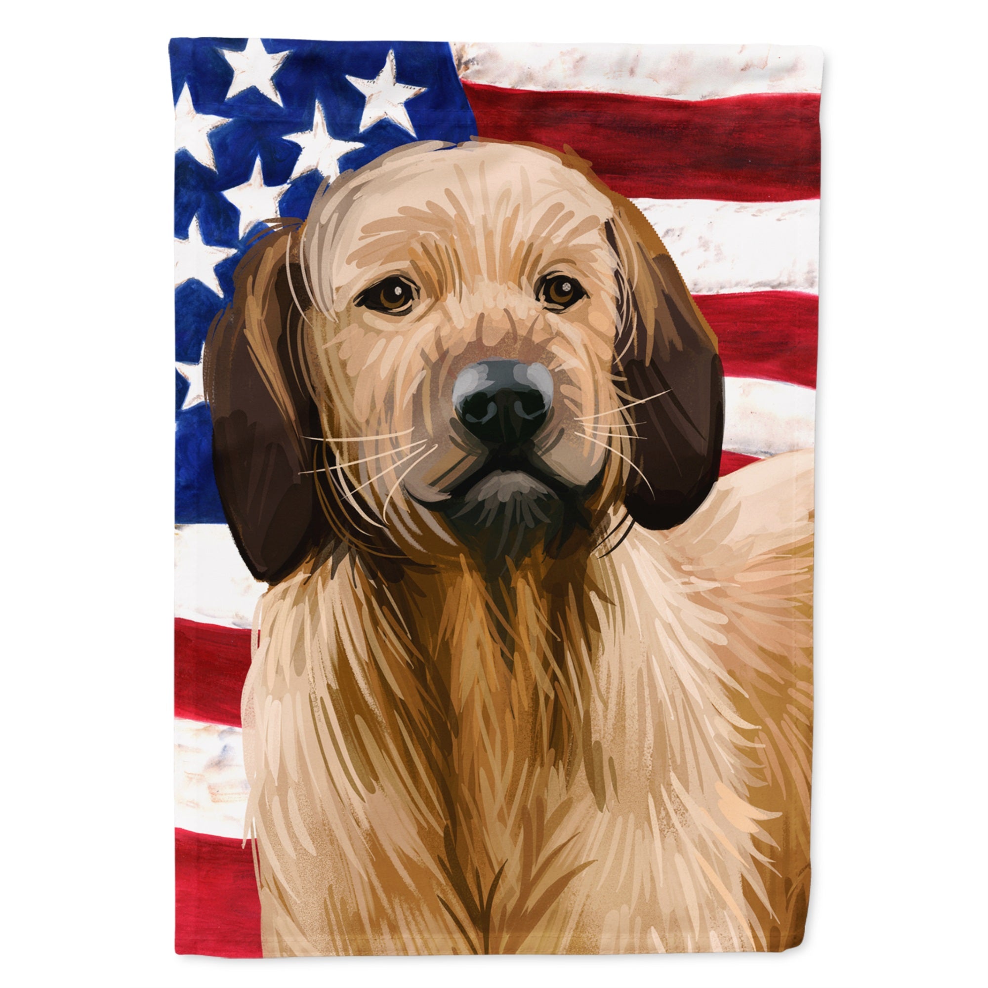 Styrian Coarse-Haired Hound American Flag Flag Garden Size