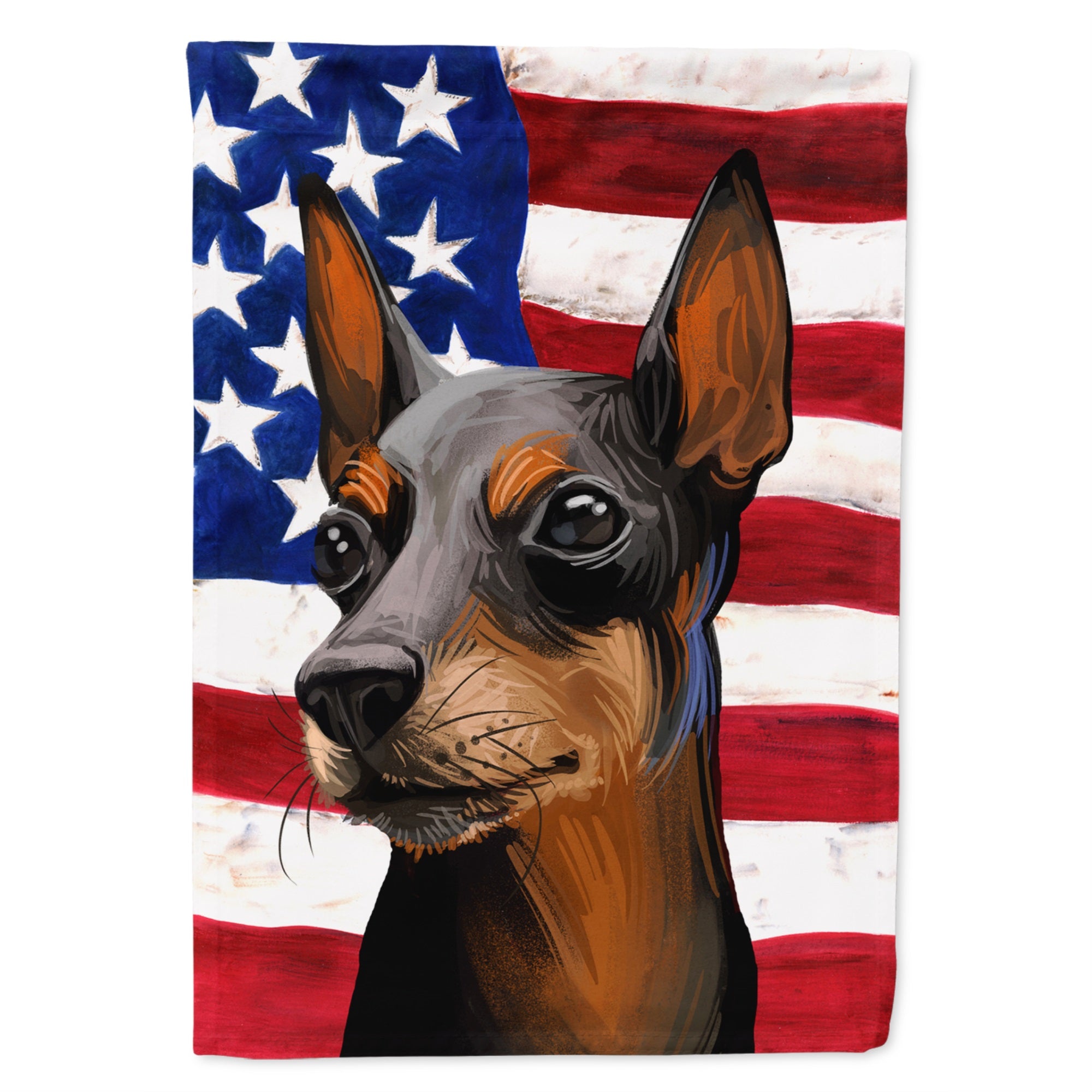 Toy Manchester Terrier American Flag Flag Garden Size