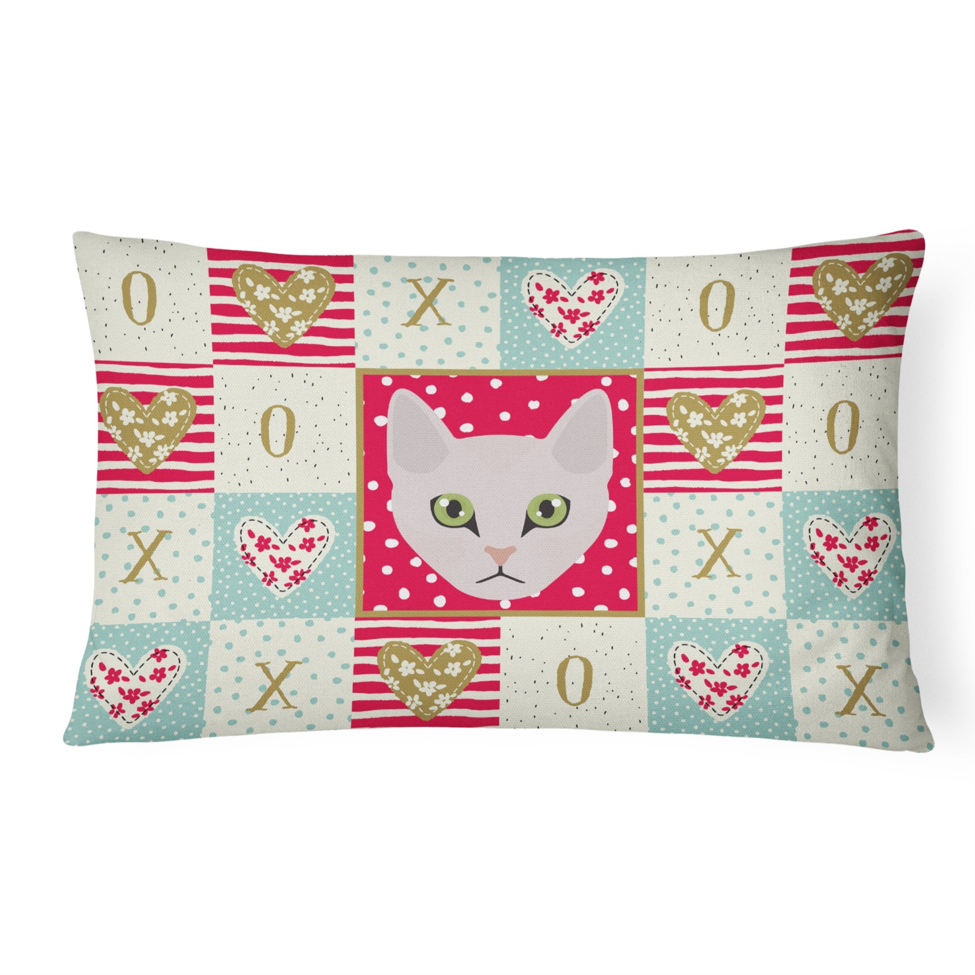Burmilla Cat Love Canvas Fabric Decorative Pillow