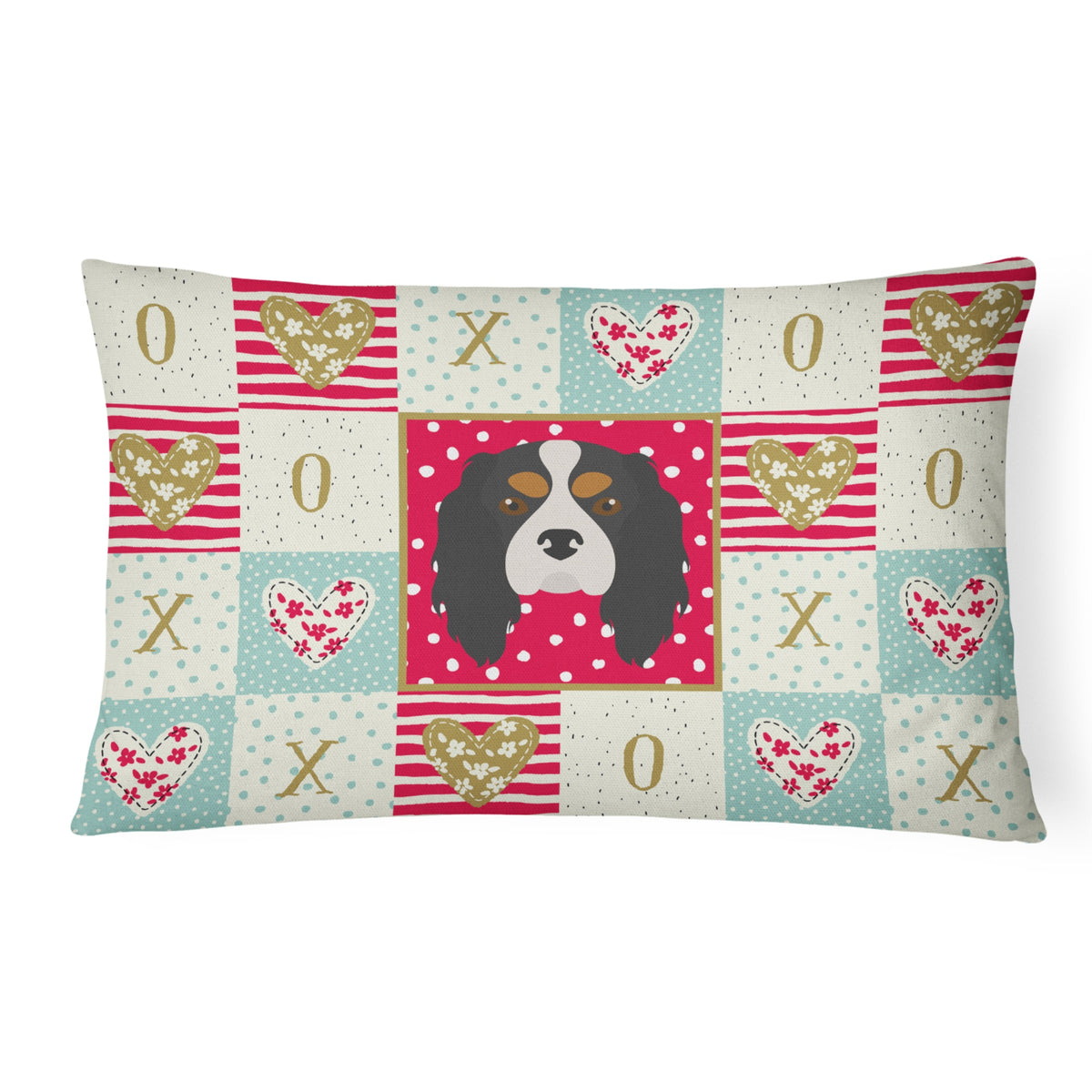 Cavalier King Charles Spaniel Love Canvas Fabric Decorative Pillow