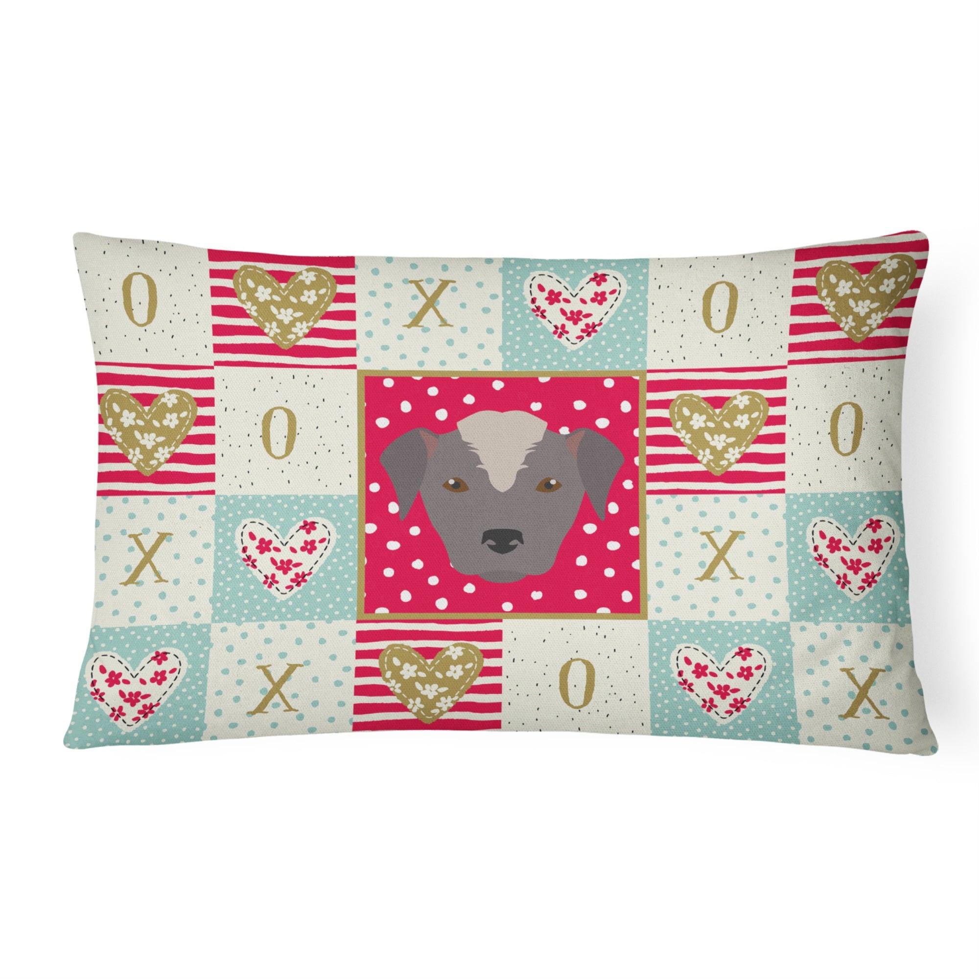 Ecuadorian Hairless Dog Love Canvas Fabric Decorative Pillow