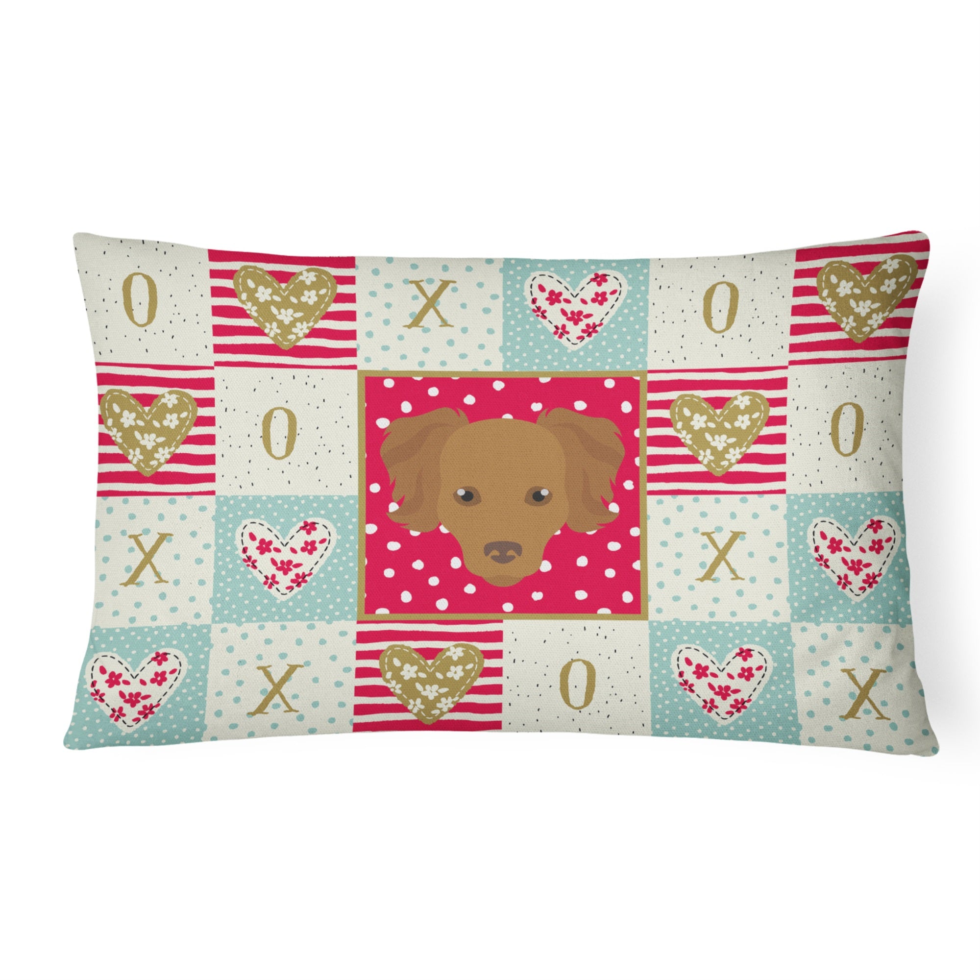 Persian Chihuahua Love Canvas Fabric Decorative Pillow