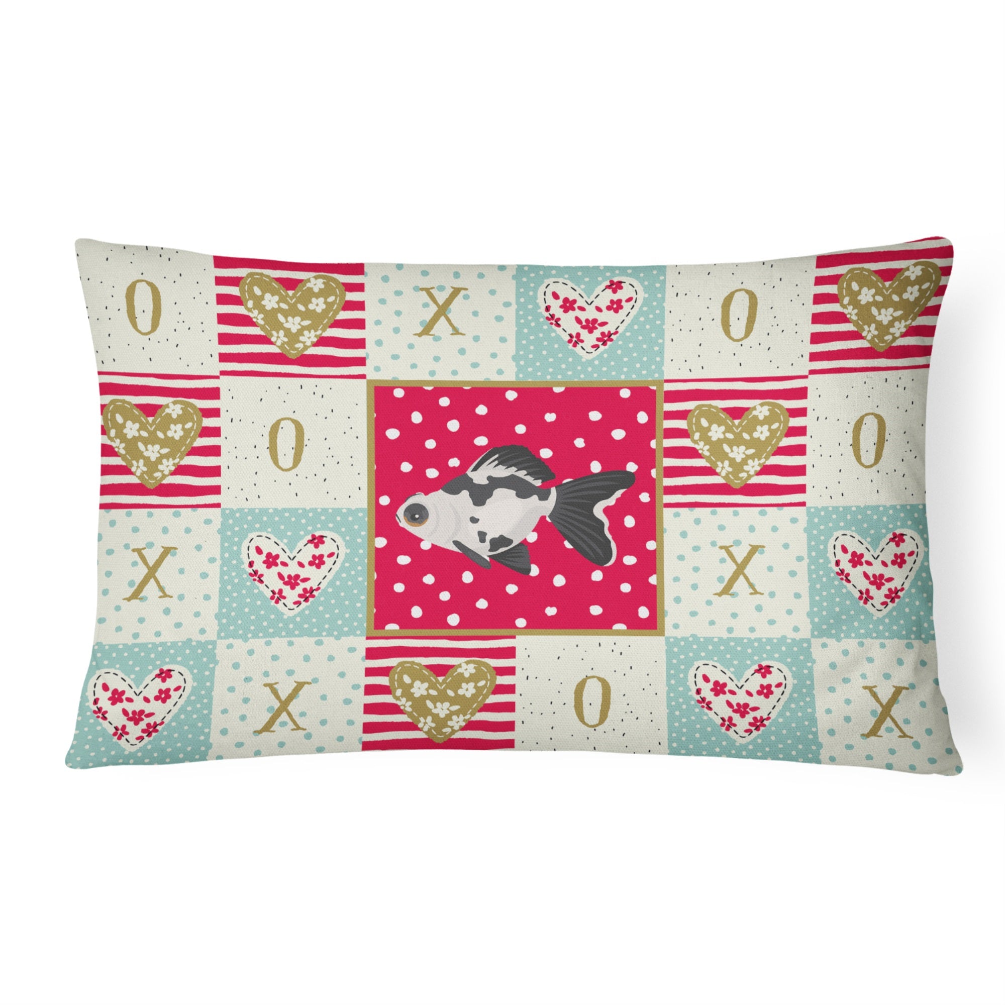 Telescope Eye Goldfish Love Canvas Fabric Decorative Pillow