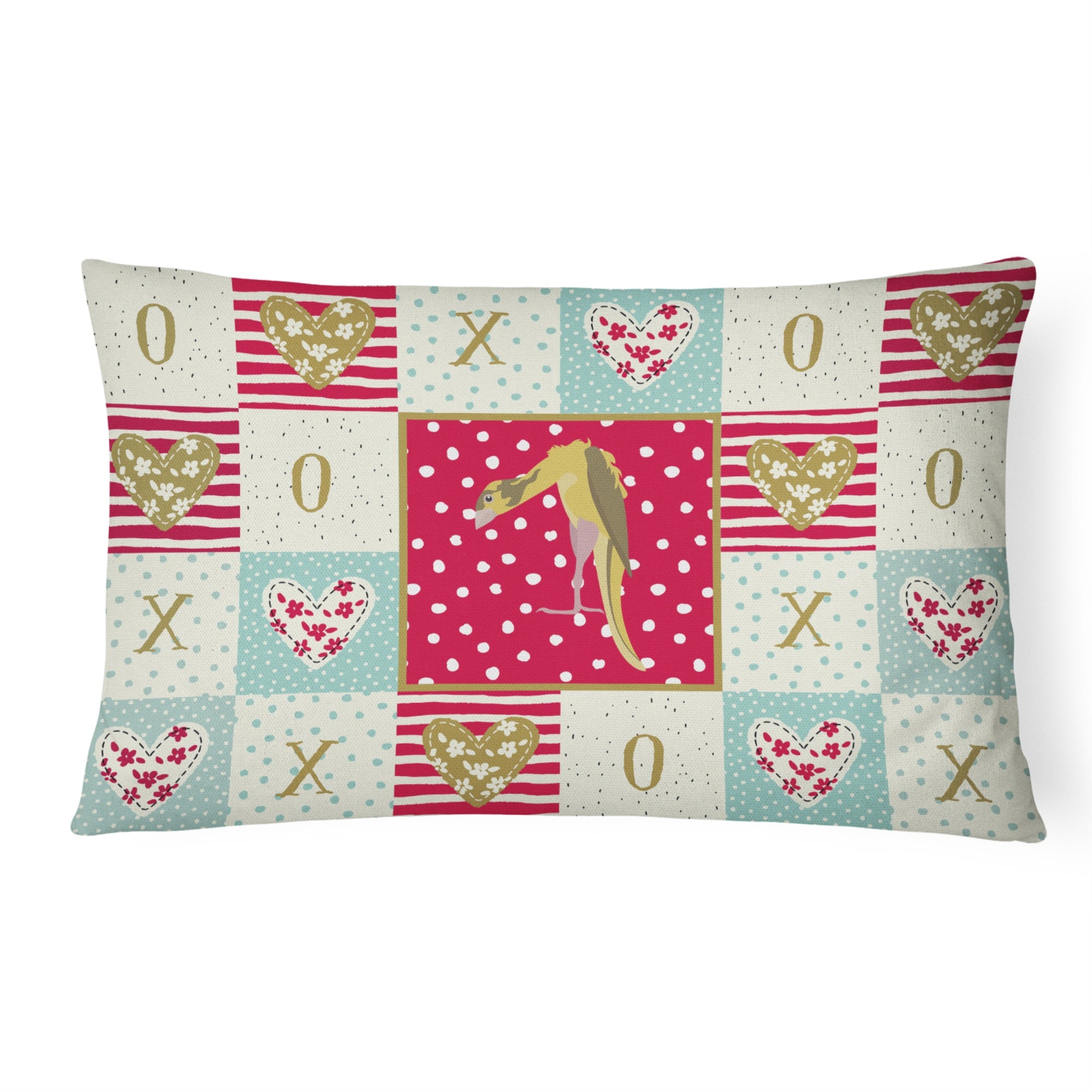 Jibso Canary Love Canvas Fabric Decorative Pillow