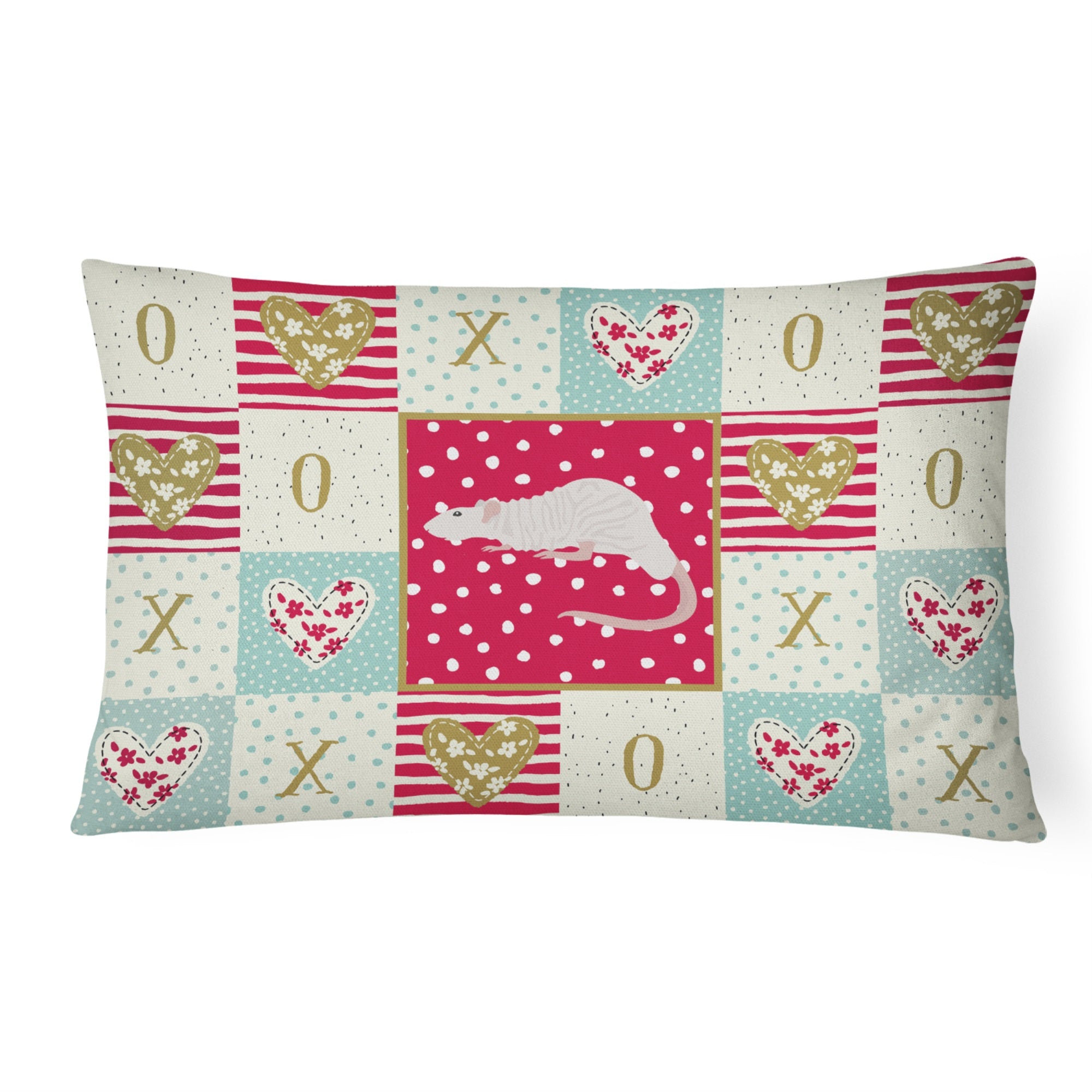 Dumbo Sphynx Rat Love Canvas Fabric Decorative Pillow