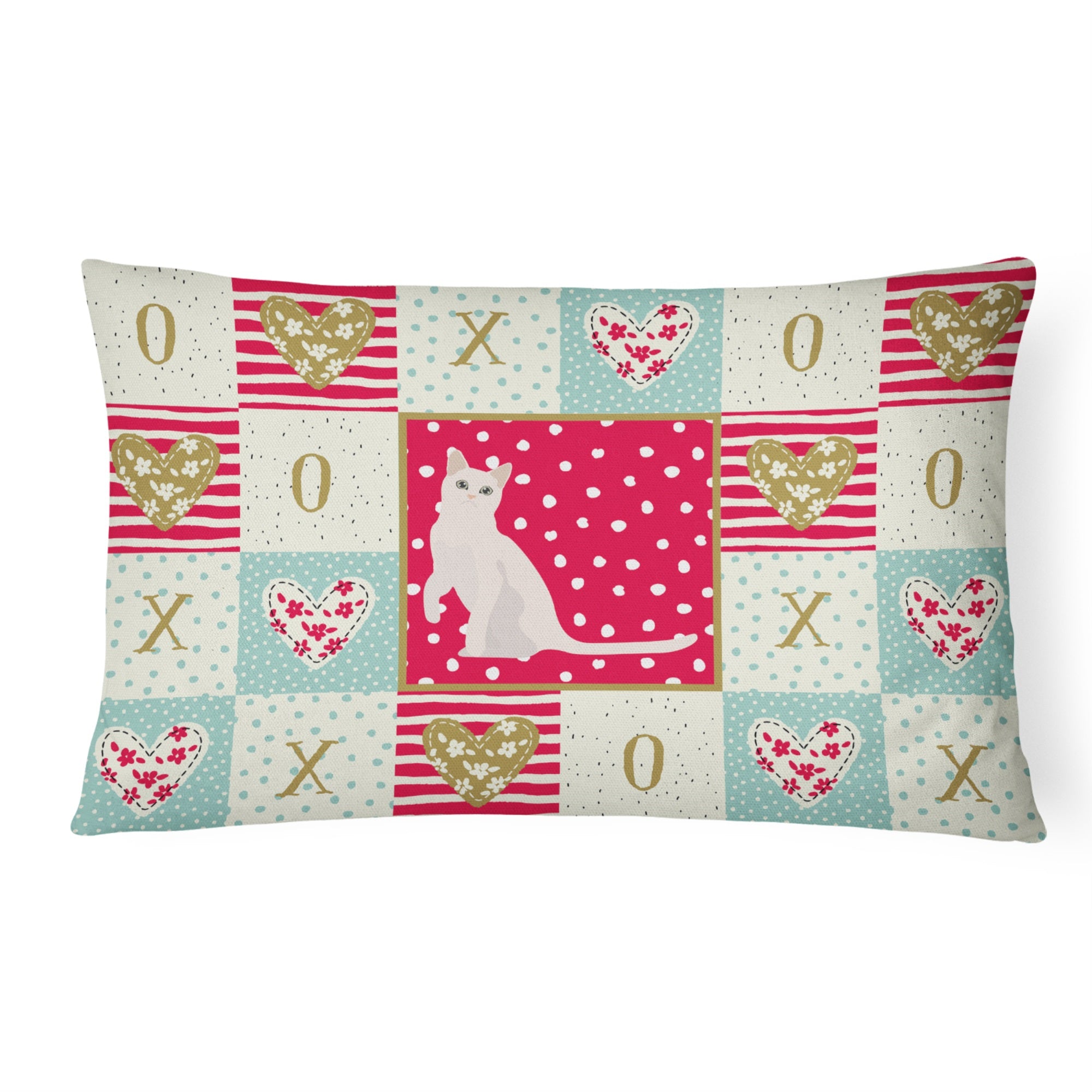 Burmilla #1 Cat Love Canvas Fabric Decorative Pillow