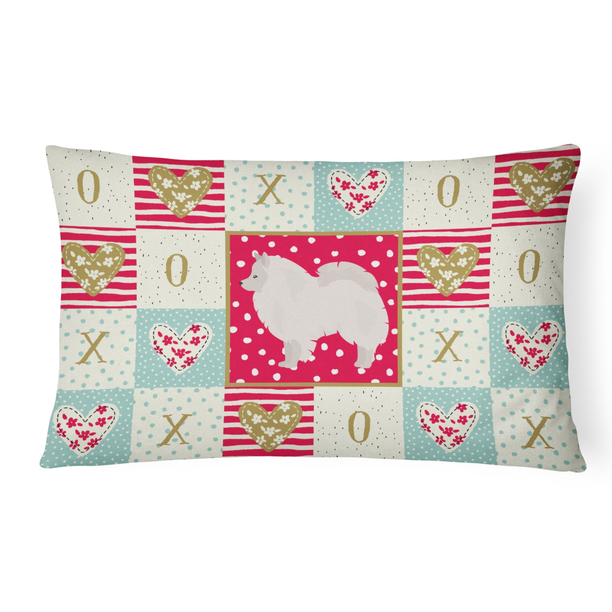German Spitz #1 Love Canvas Fabric Decorative Pillow