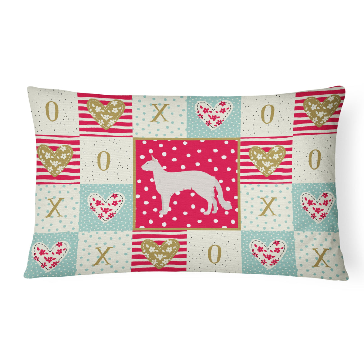 Balinese #2 Cat Love Canvas Fabric Decorative Pillow