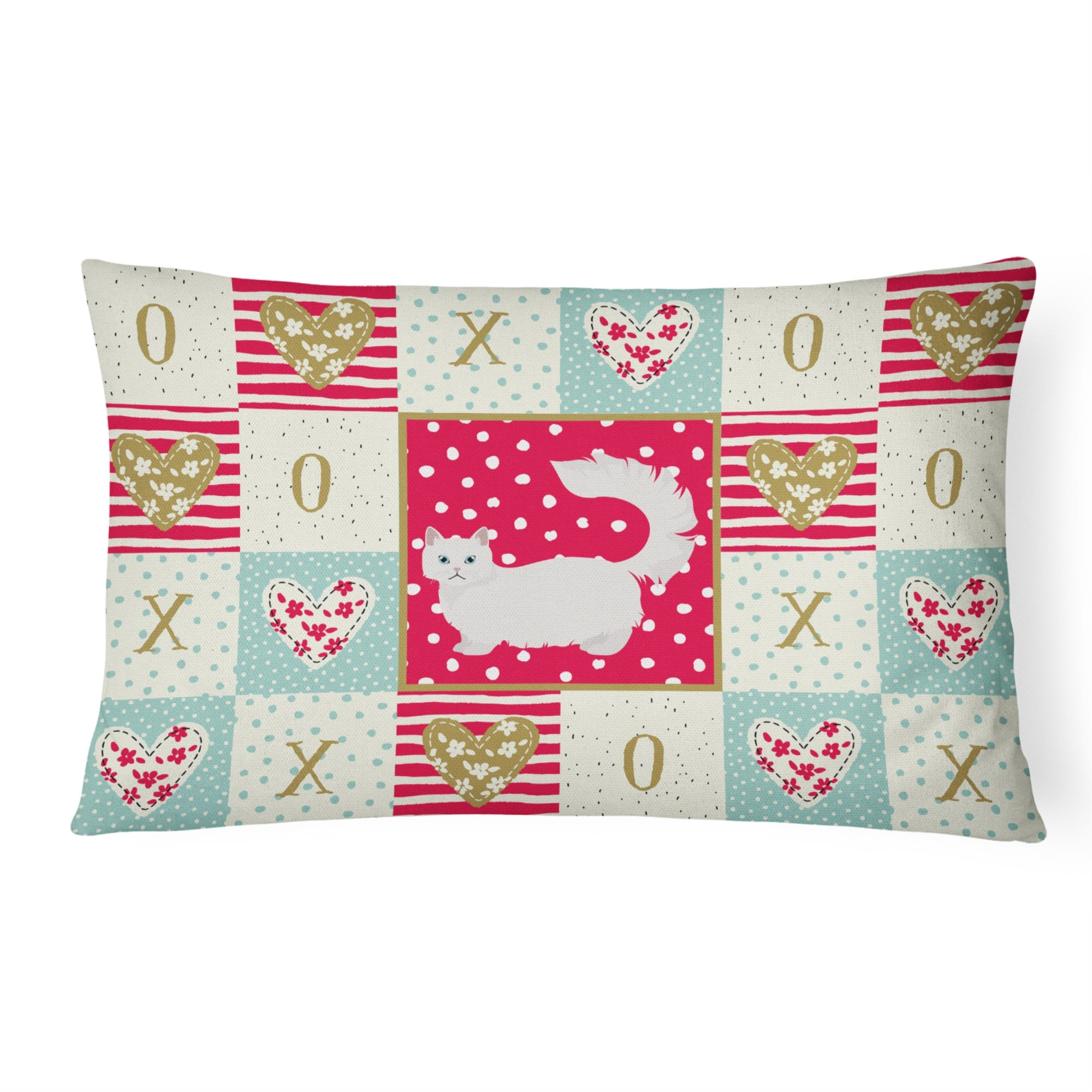 Napoleon #1 Cat Love Canvas Fabric Decorative Pillow