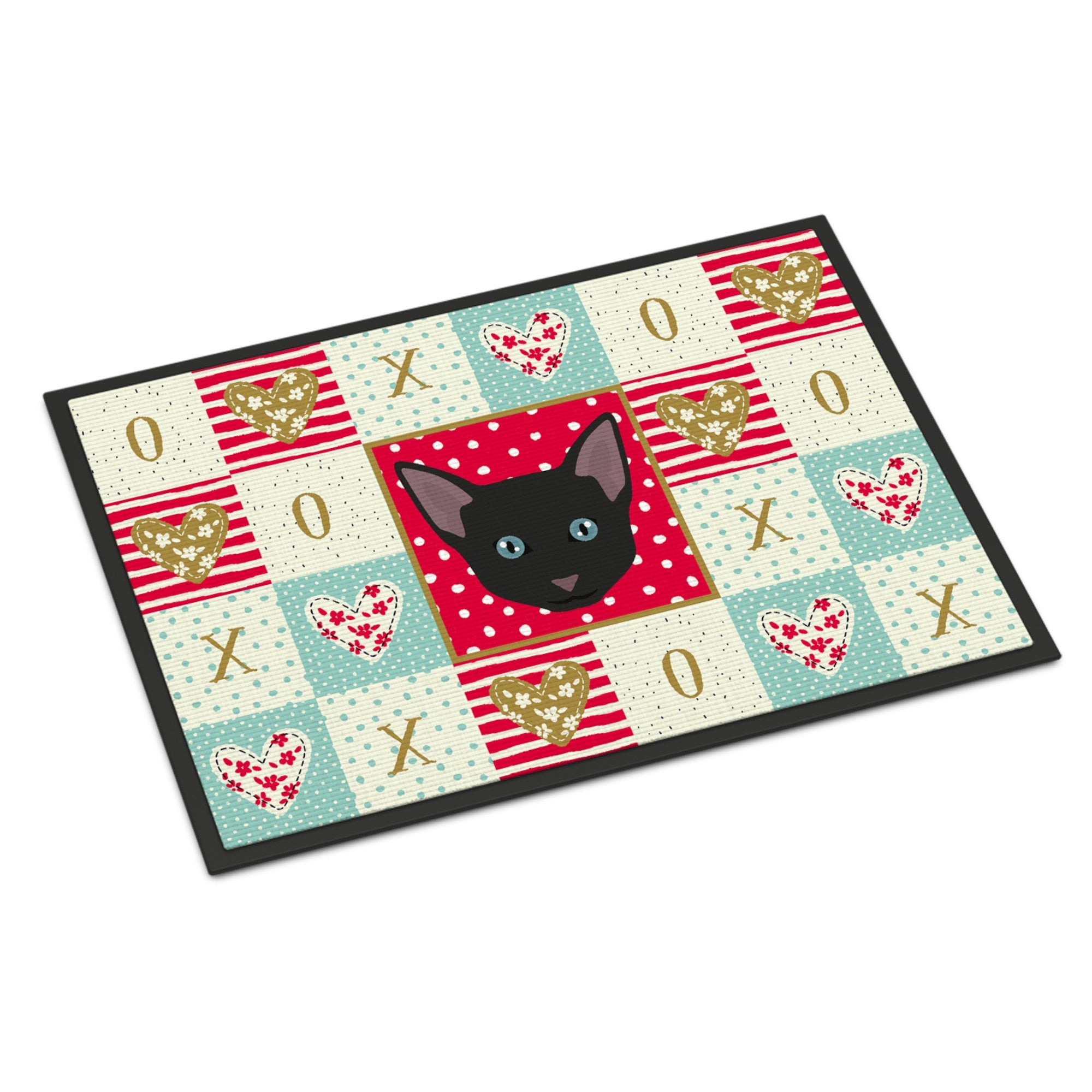 Russian White Black Cat Love Indoor Or Outdoor Mat 24X36