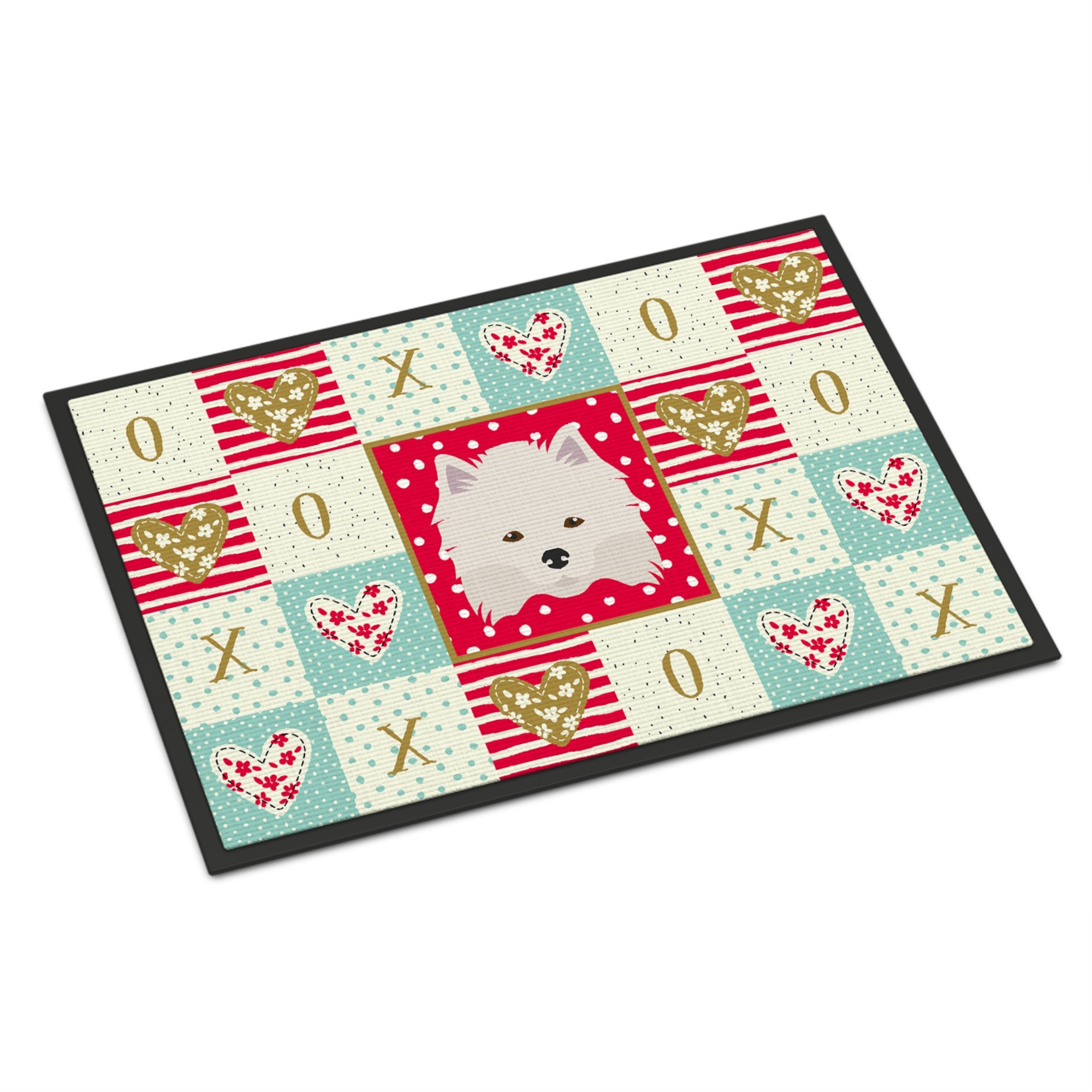 American Eskimo Love Indoor Or Outdoor Mat 24X36