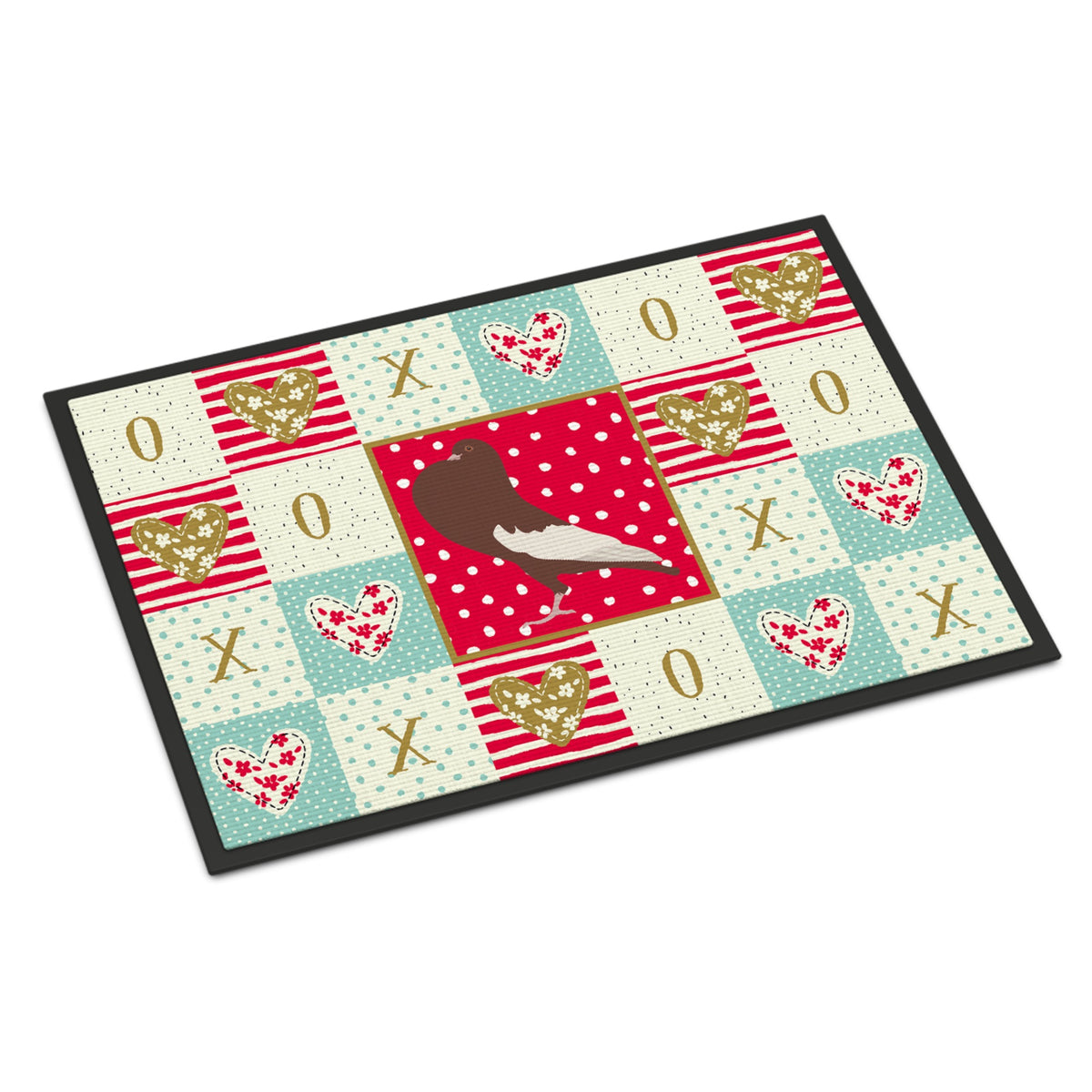 English Pouter Pigeon Love Indoor Or Outdoor Mat 24X36