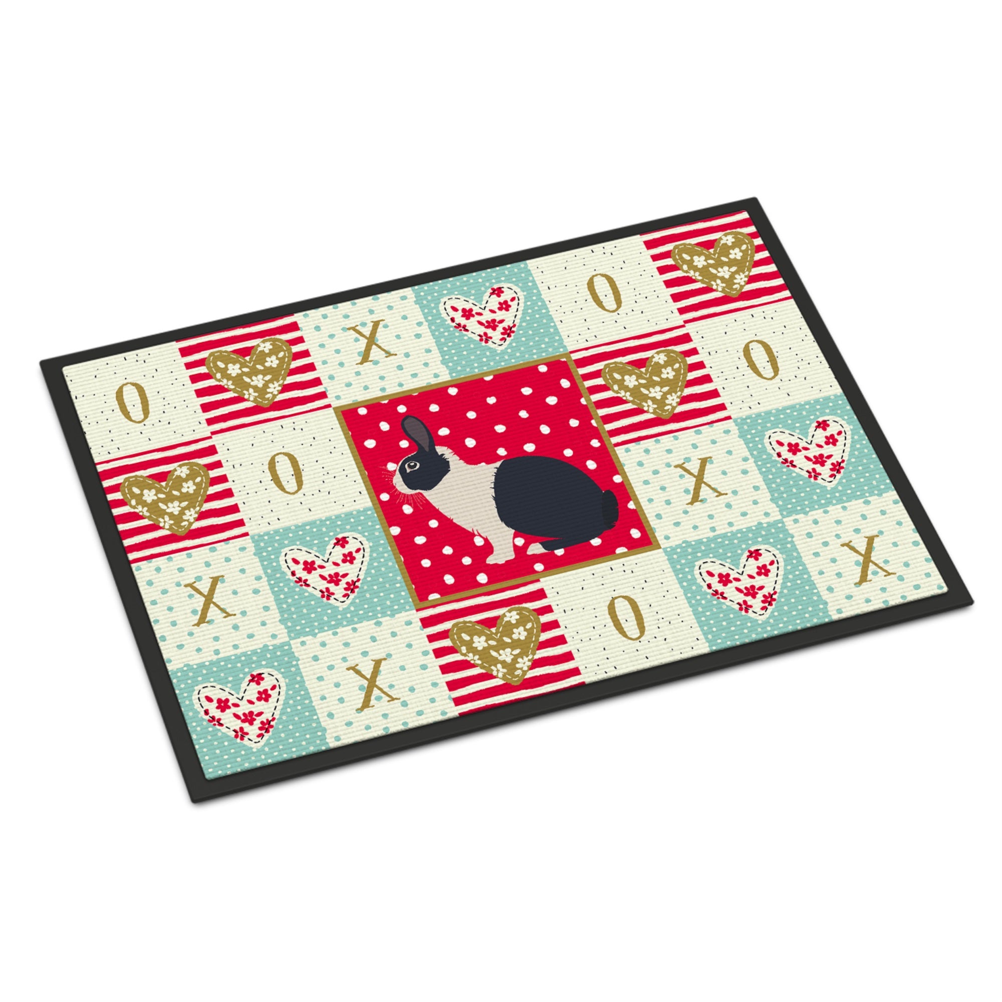 Dutch Rabbit Love Indoor Or Outdoor Mat 24X36