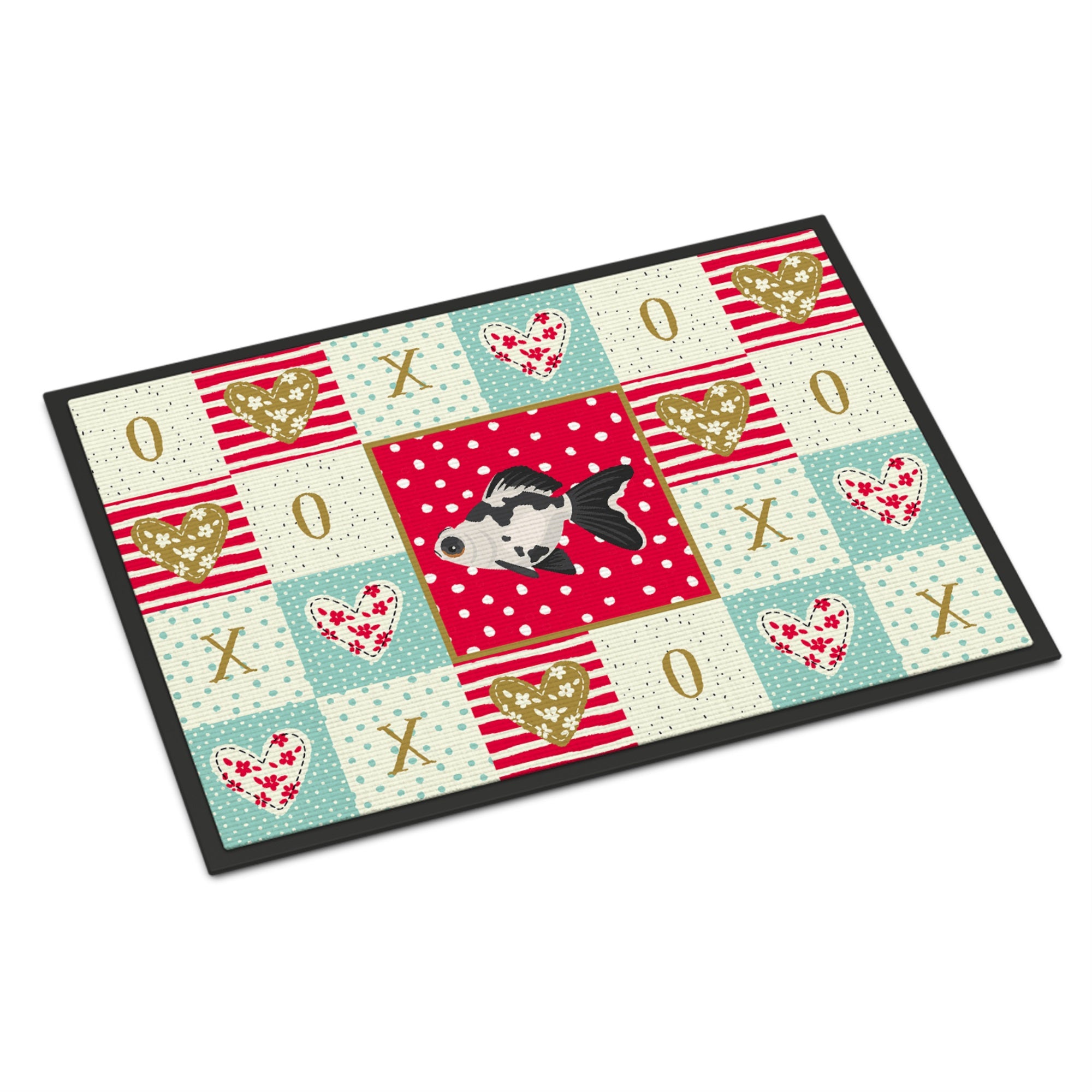 Telescope Eye Goldfish Love Indoor Or Outdoor Mat 24X36