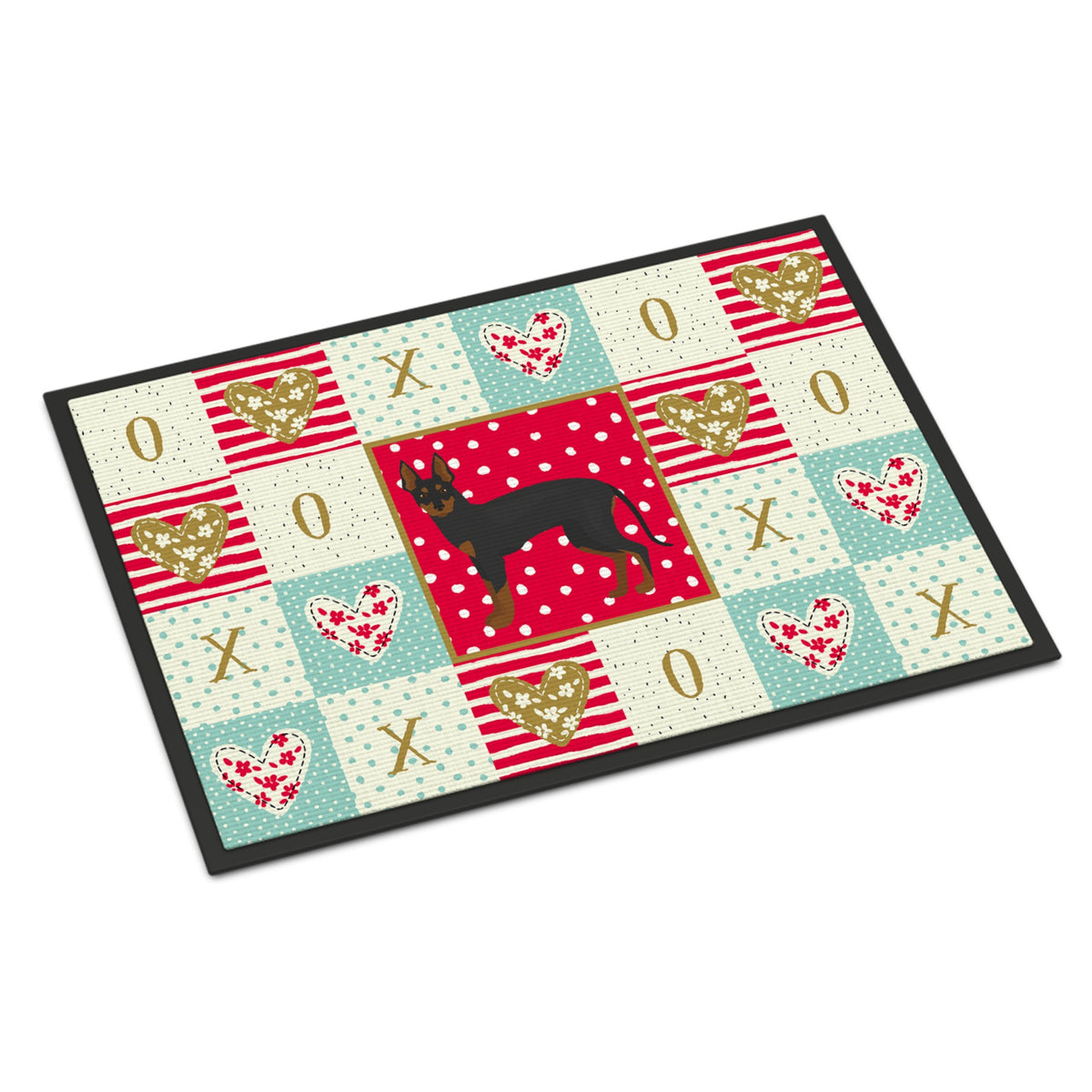English Toy Terrier #2 Love Indoor Or Outdoor Mat 24X36
