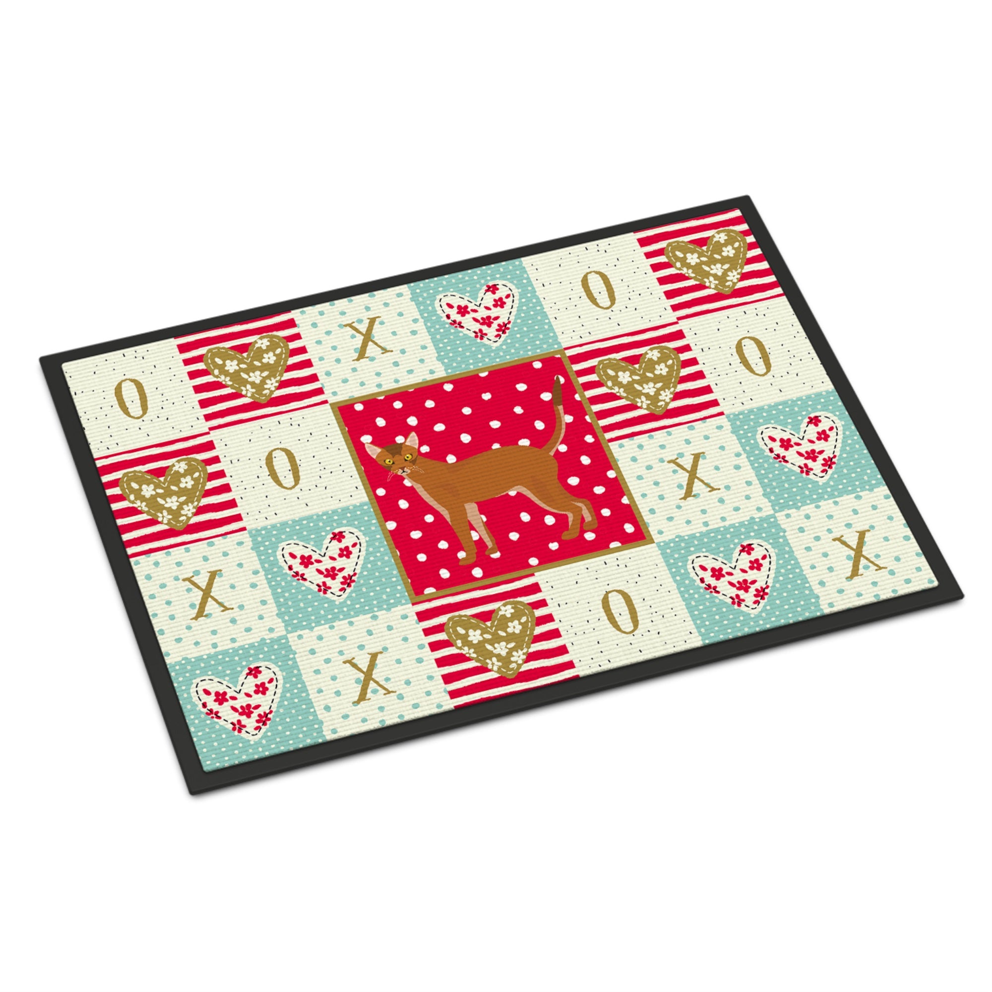 Red Abyssinian Cat Love Indoor Or Outdoor Mat 24X36