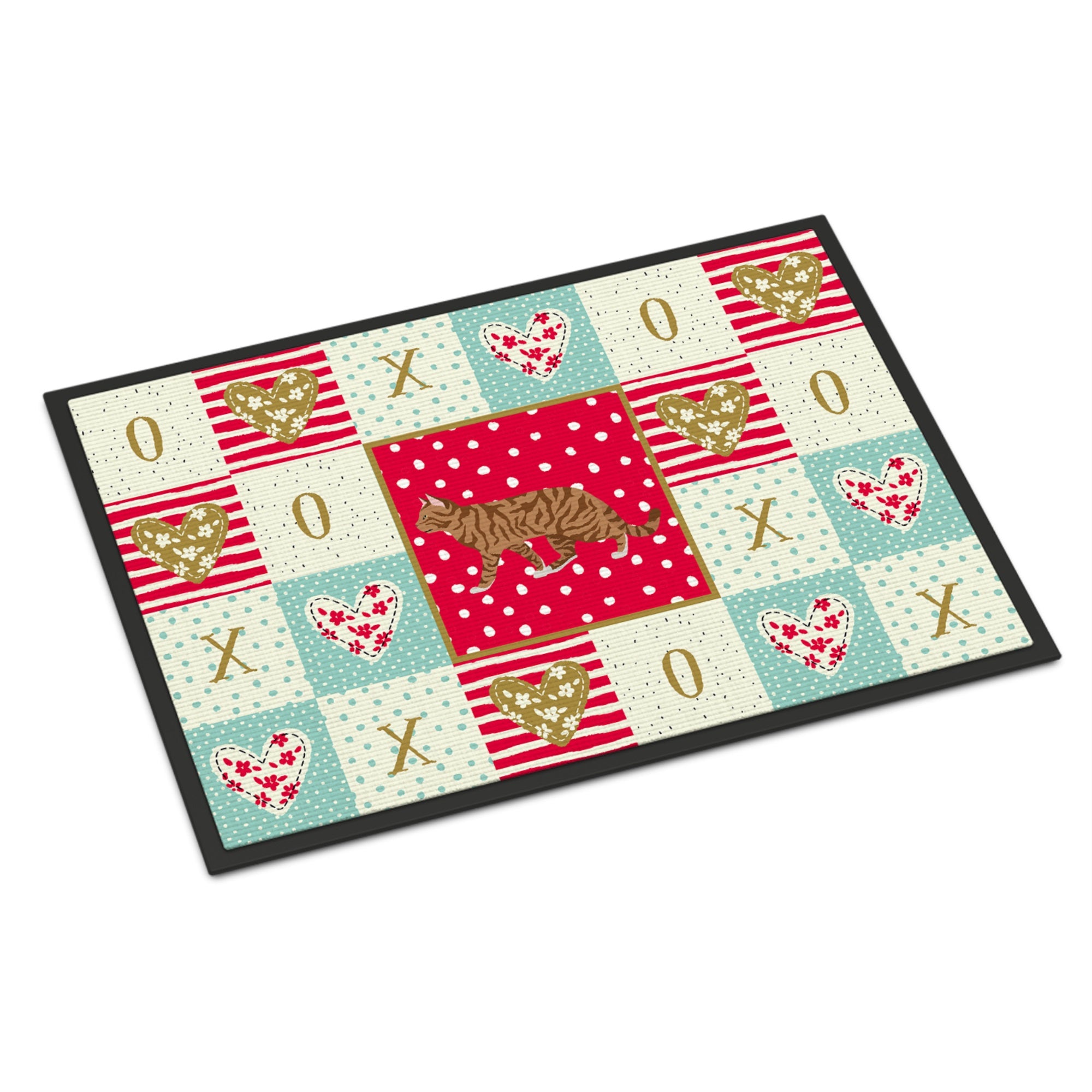 Toyger Cat Love Indoor or Outdoor Mat 24x36