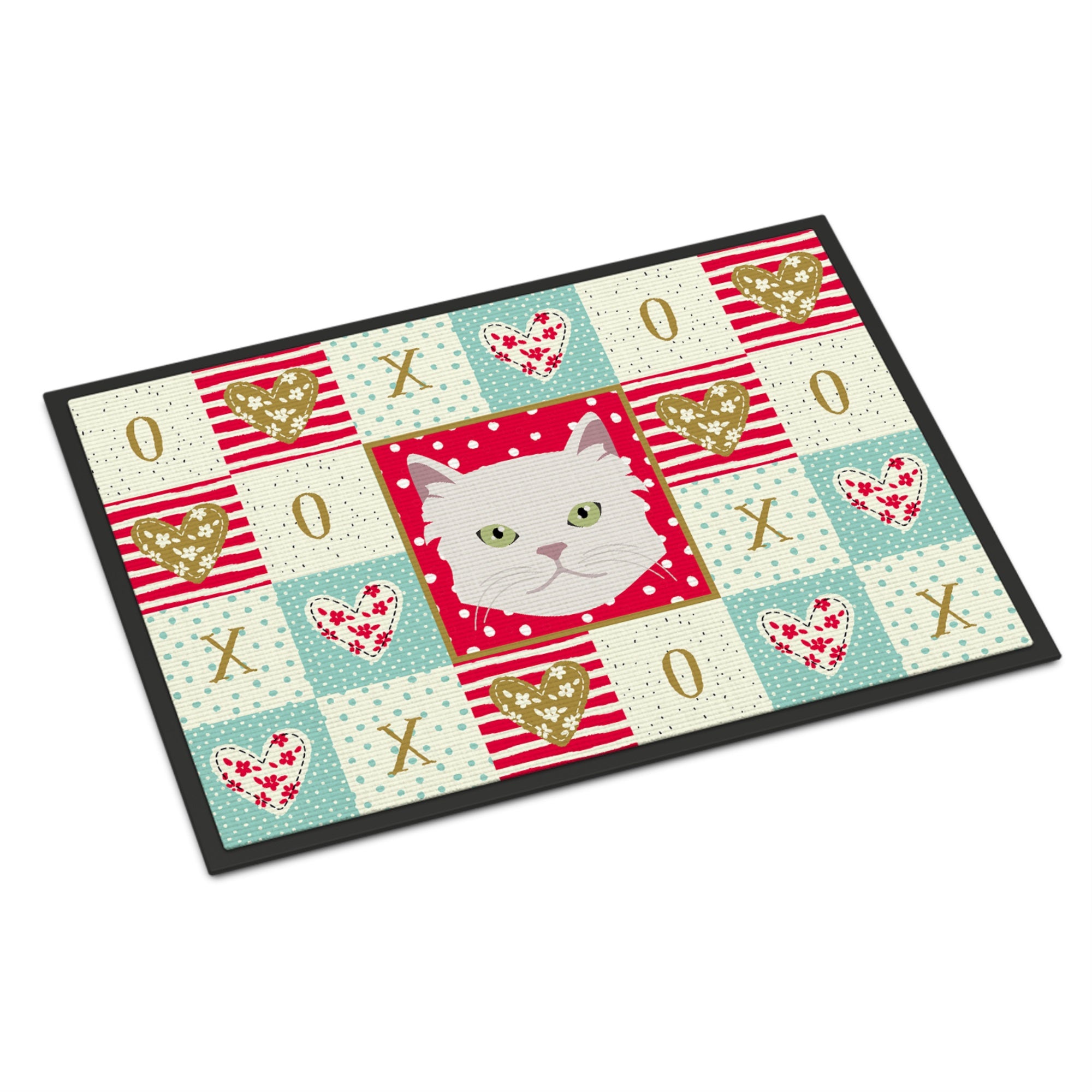 Asian Semi Longhaired Cat Love Indoor Or Outdoor Mat 18X27
