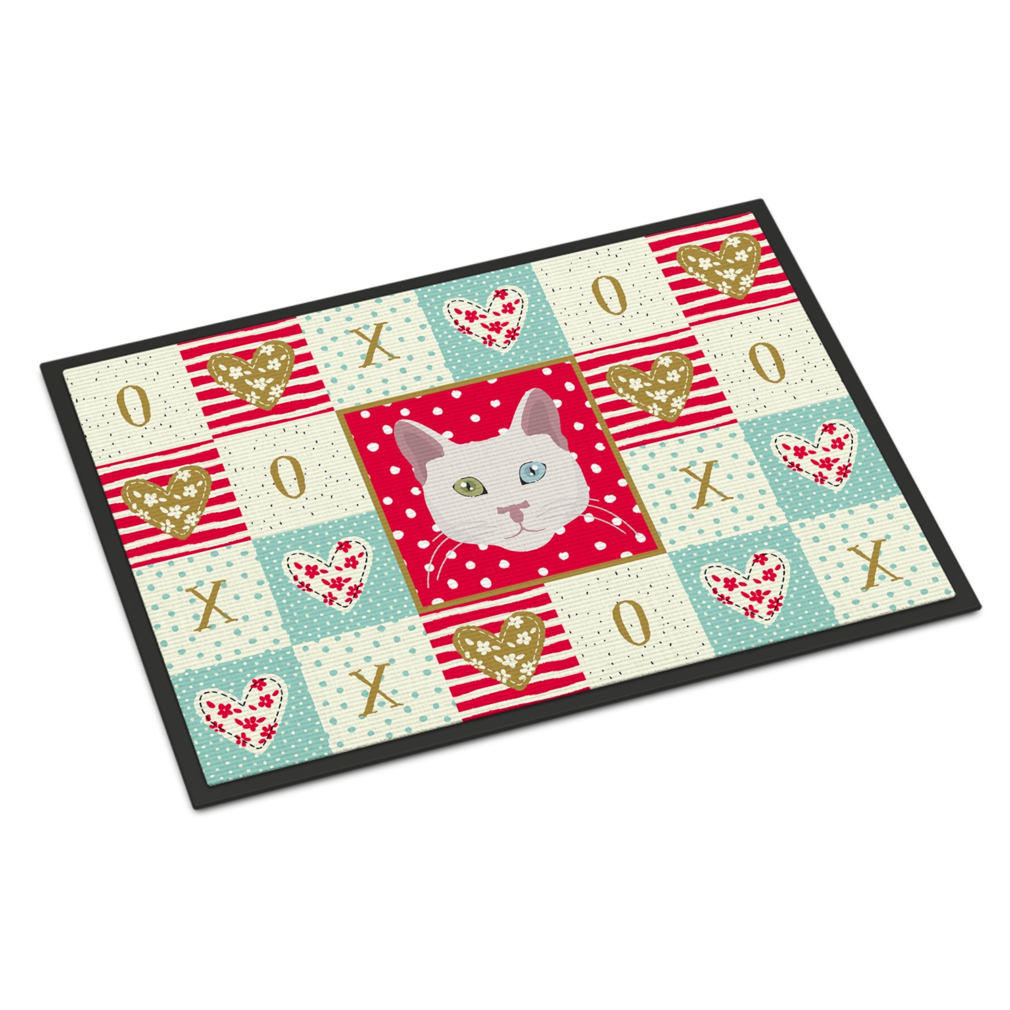 Khao Manee Cat Love Indoor Or Outdoor Mat 18X27