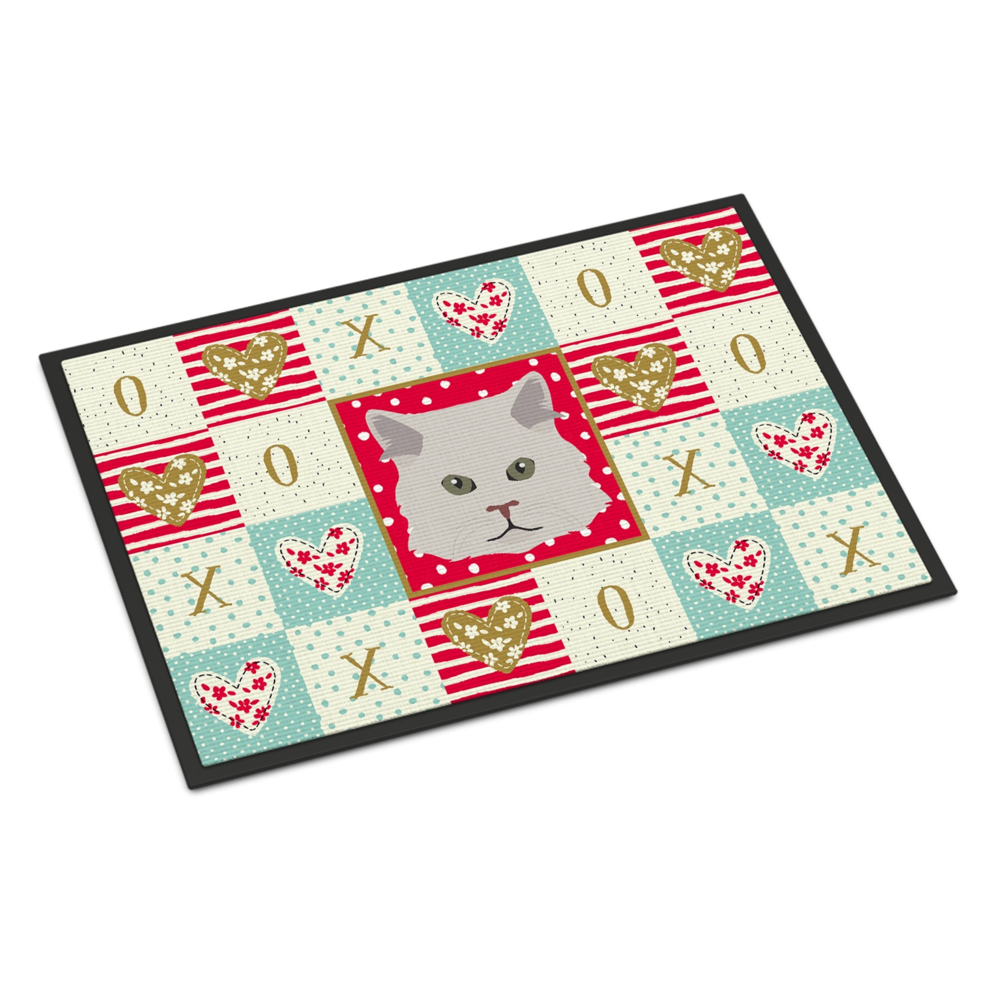 Persian Traditional Cat Love Indoor Or Outdoor Mat 18X27