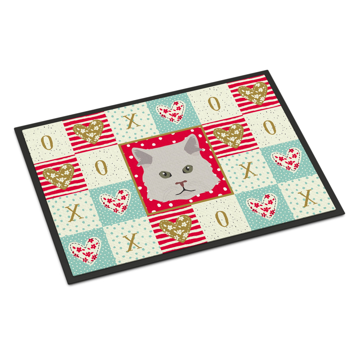 Persian Traditional Cat Love Indoor Or Outdoor Mat 18X27