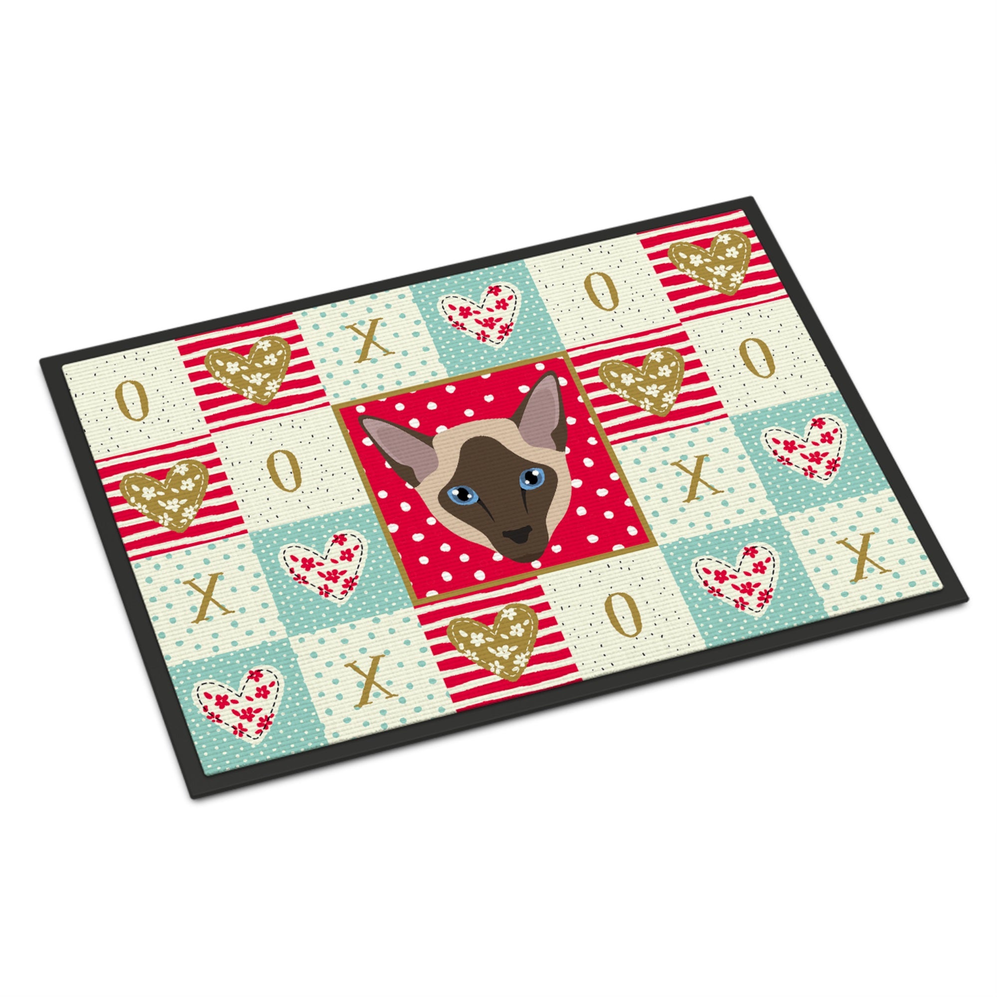 Siamese Modern Cat Love Indoor Or Outdoor Mat 18X27