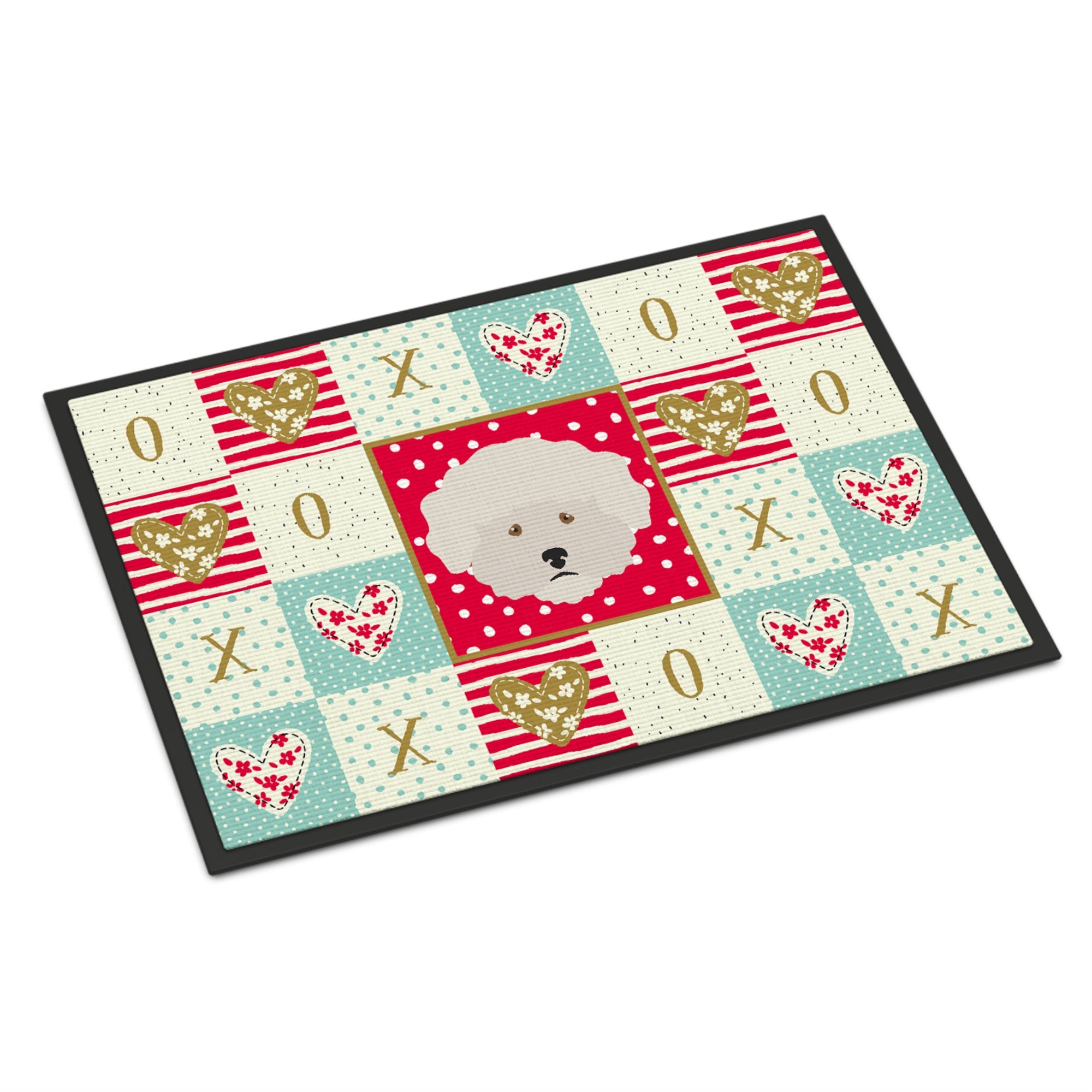 Bichon Fris Love Indoor Or Outdoor Mat 18X27