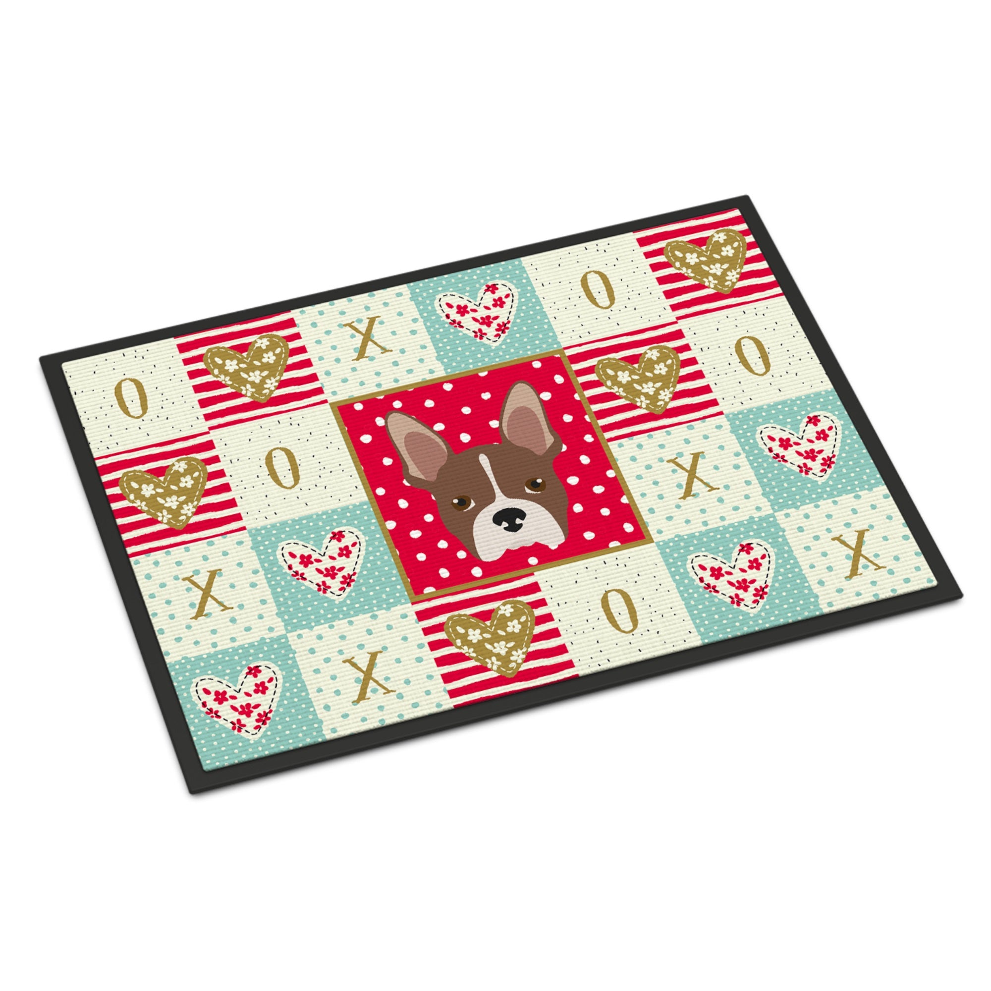 Boston Terrier Love Indoor Or Outdoor Mat 18X27