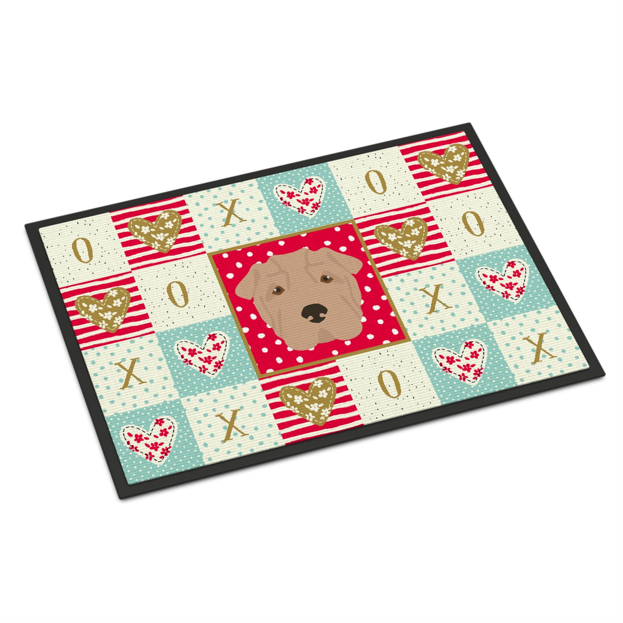 Shar Pei Love Indoor Or Outdoor Mat 18X27