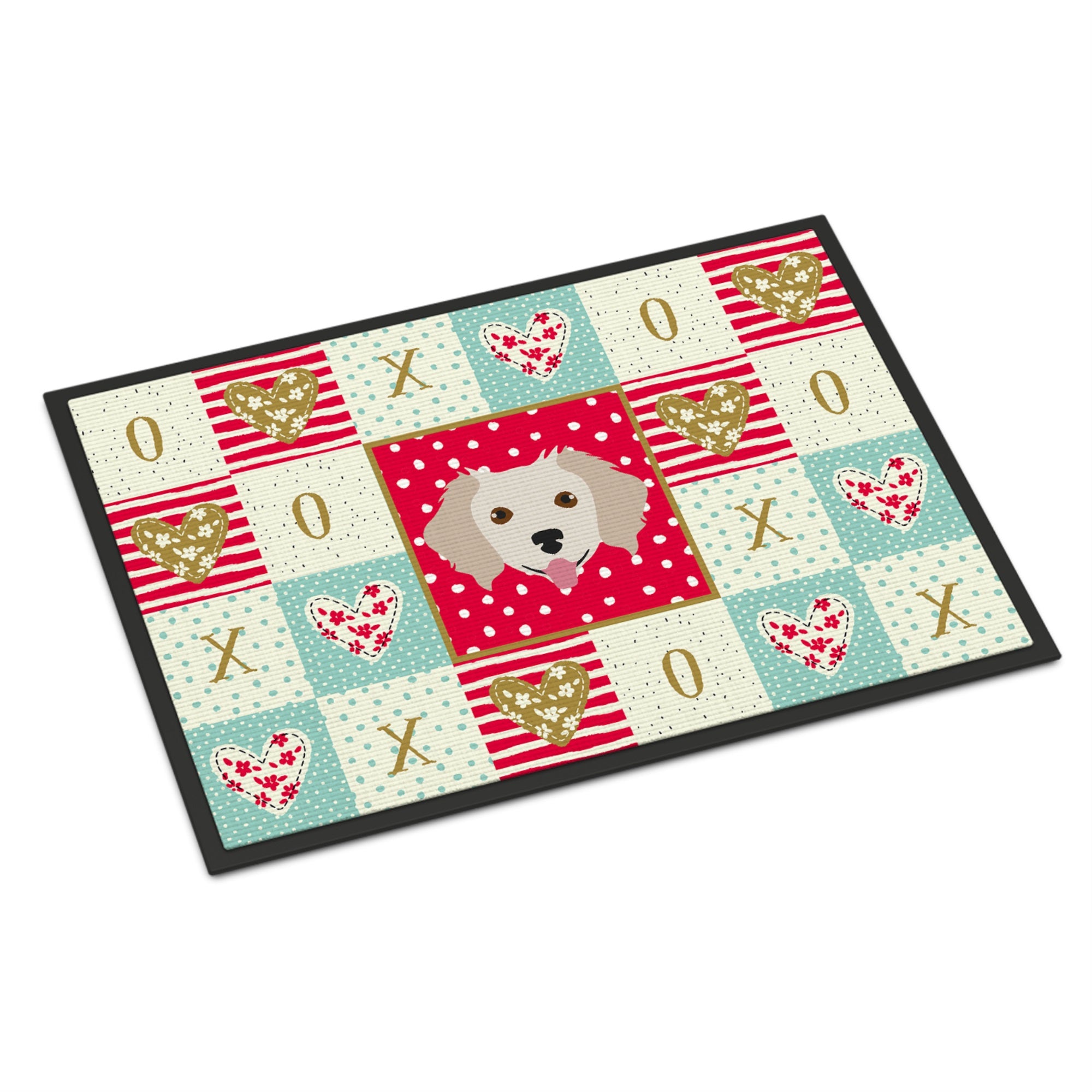 Small Greek Domestic Dog Love Indoor Or Outdoor Mat 18X27