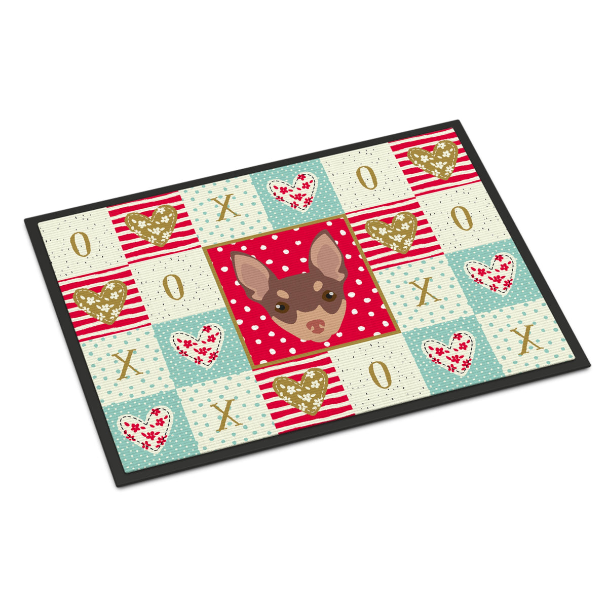 Toy Fox Terrier Love Indoor Or Outdoor Mat 18X27