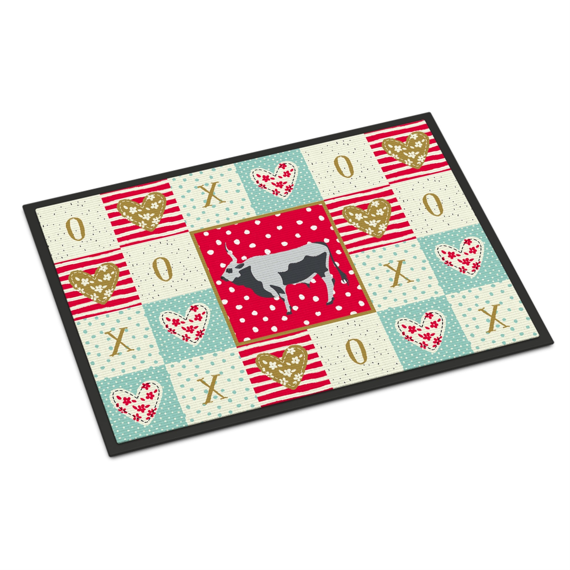 Hungarian Grey Steppe Cow Love Indoor Or Outdoor Mat 18X27
