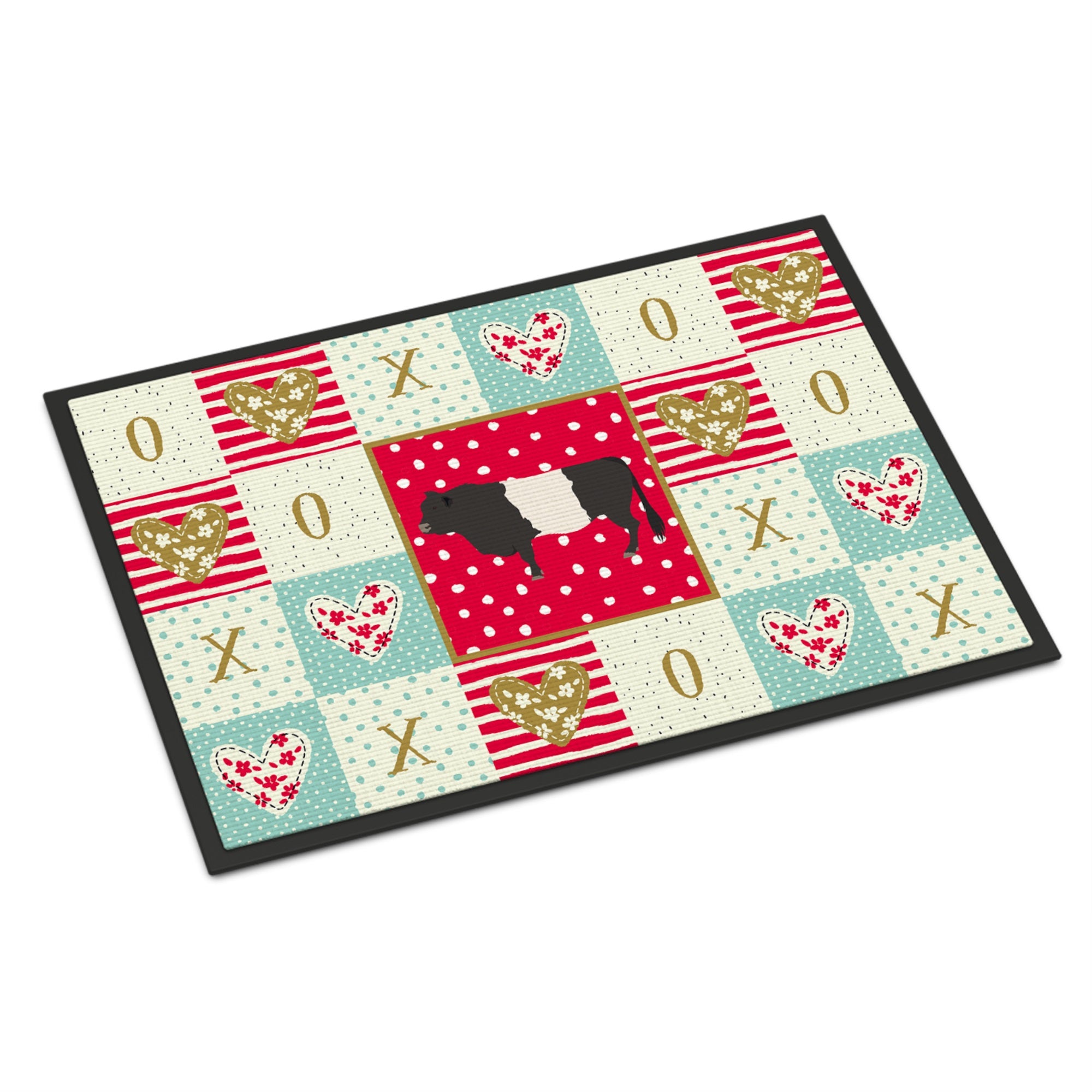 Belted Galloway Cow Love Indoor Or Outdoor Mat 18X27