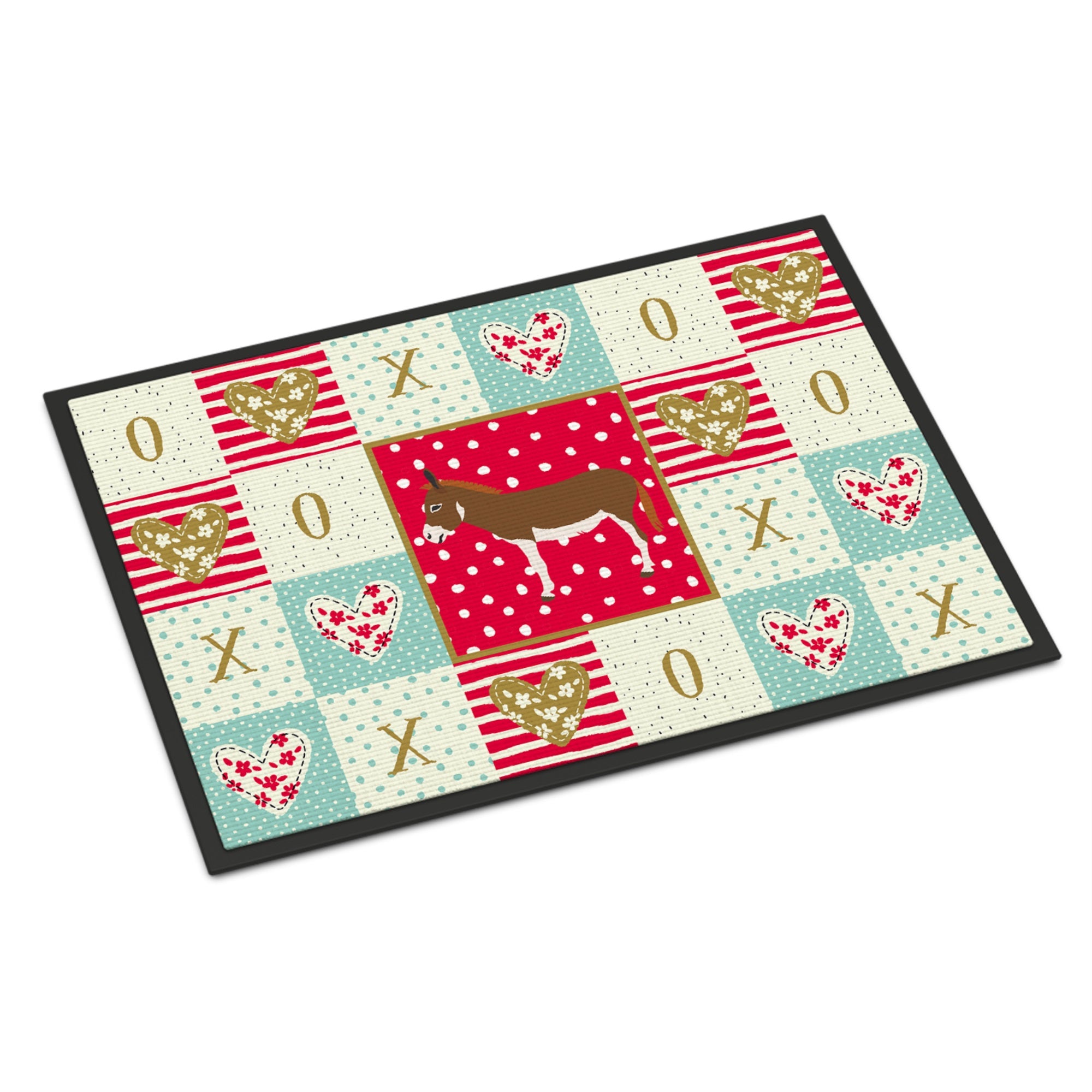 Miniature Mediterranian Donkey Love Indoor Or Outdoor Mat 18X27
