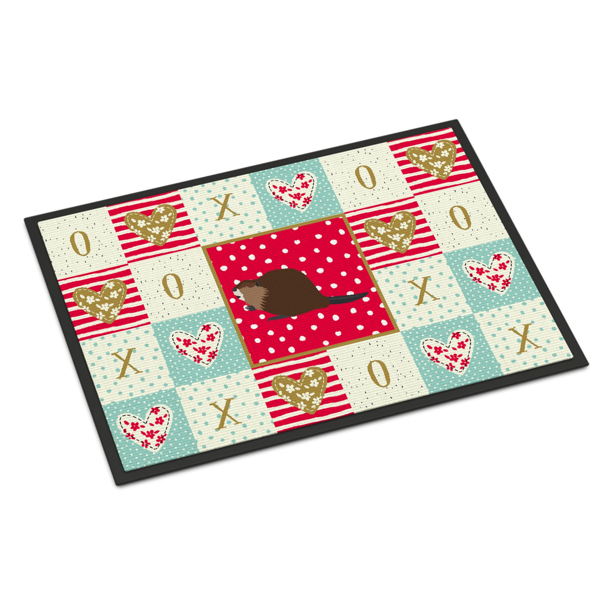 Eurasian Beaver Love Indoor Or Outdoor Mat 18X27