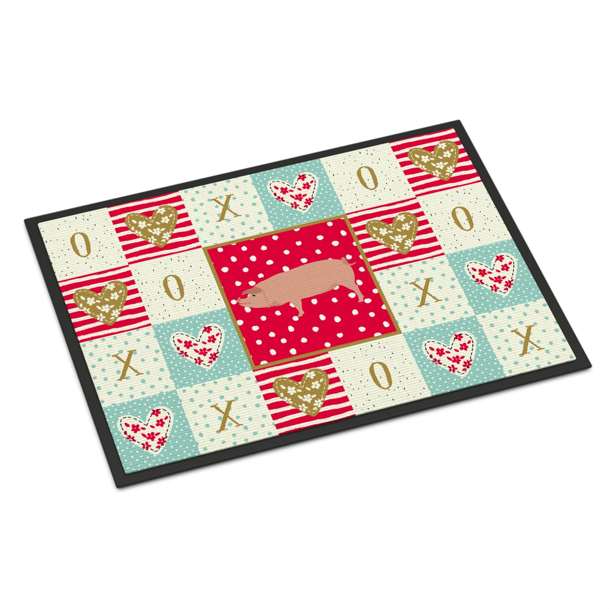 American Landrace Pig Love Indoor Or Outdoor Mat 18X27