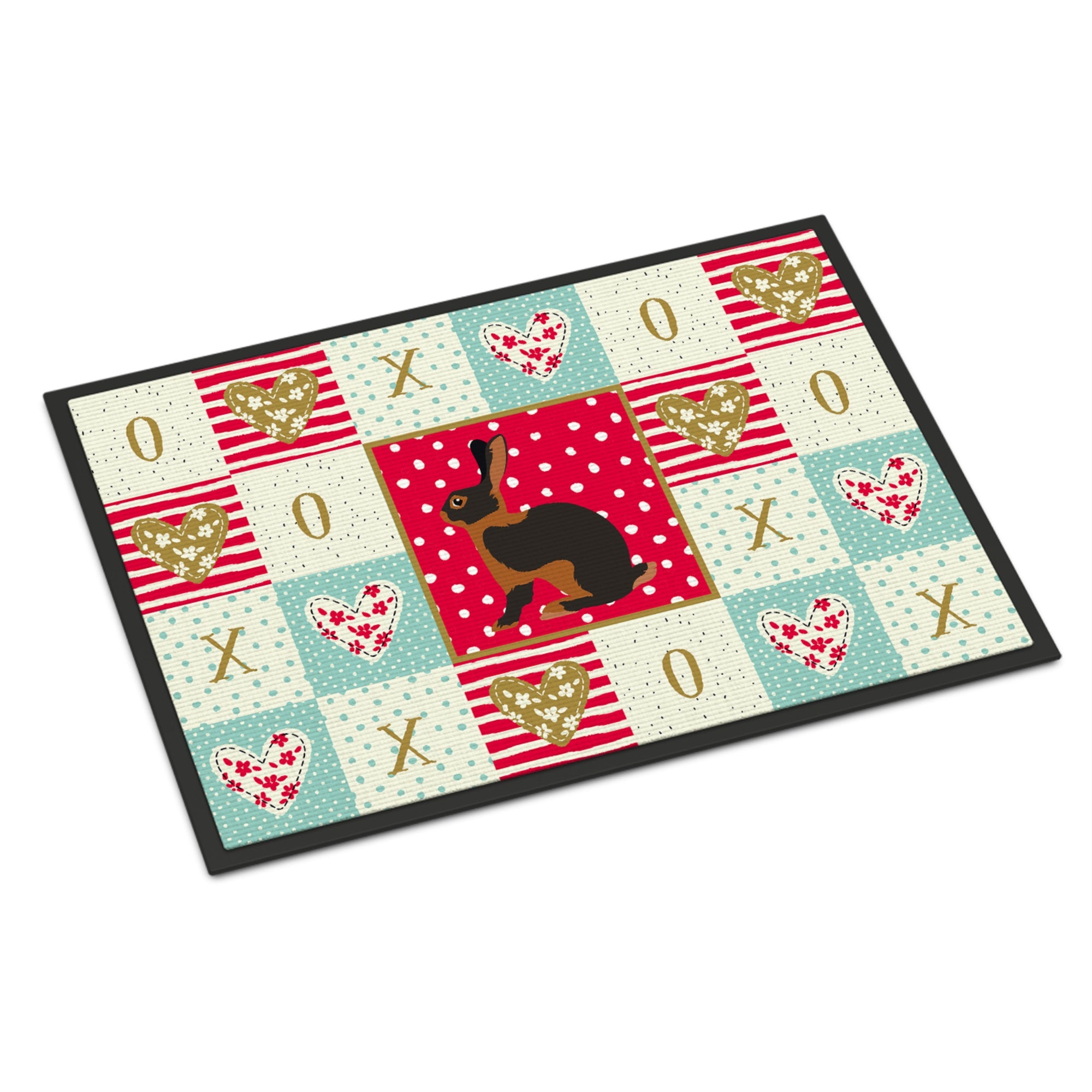 Tan Rabbit Love Indoor Or Outdoor Mat 18X27