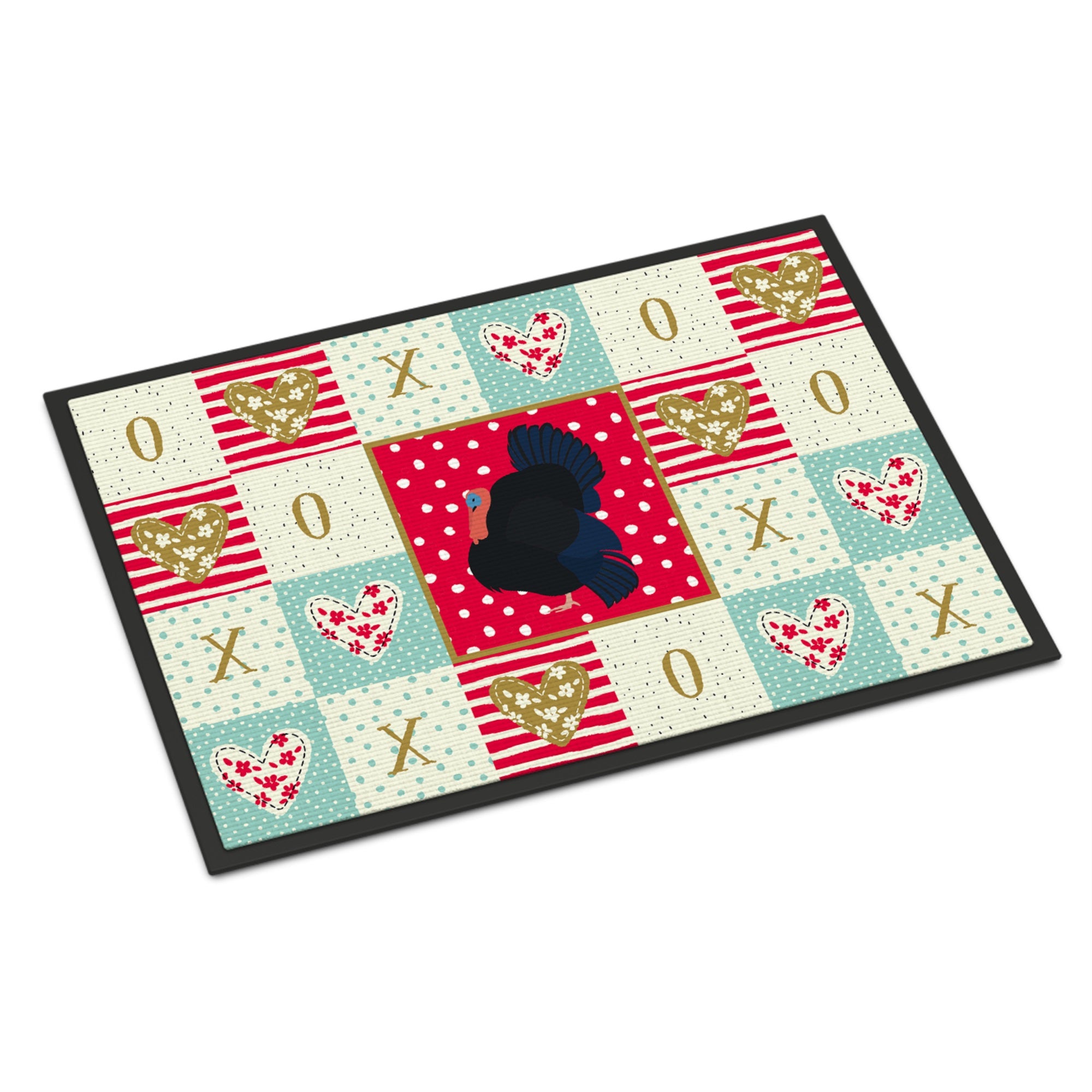 Norfolk Black Turkey Love Indoor Or Outdoor Mat 18X27
