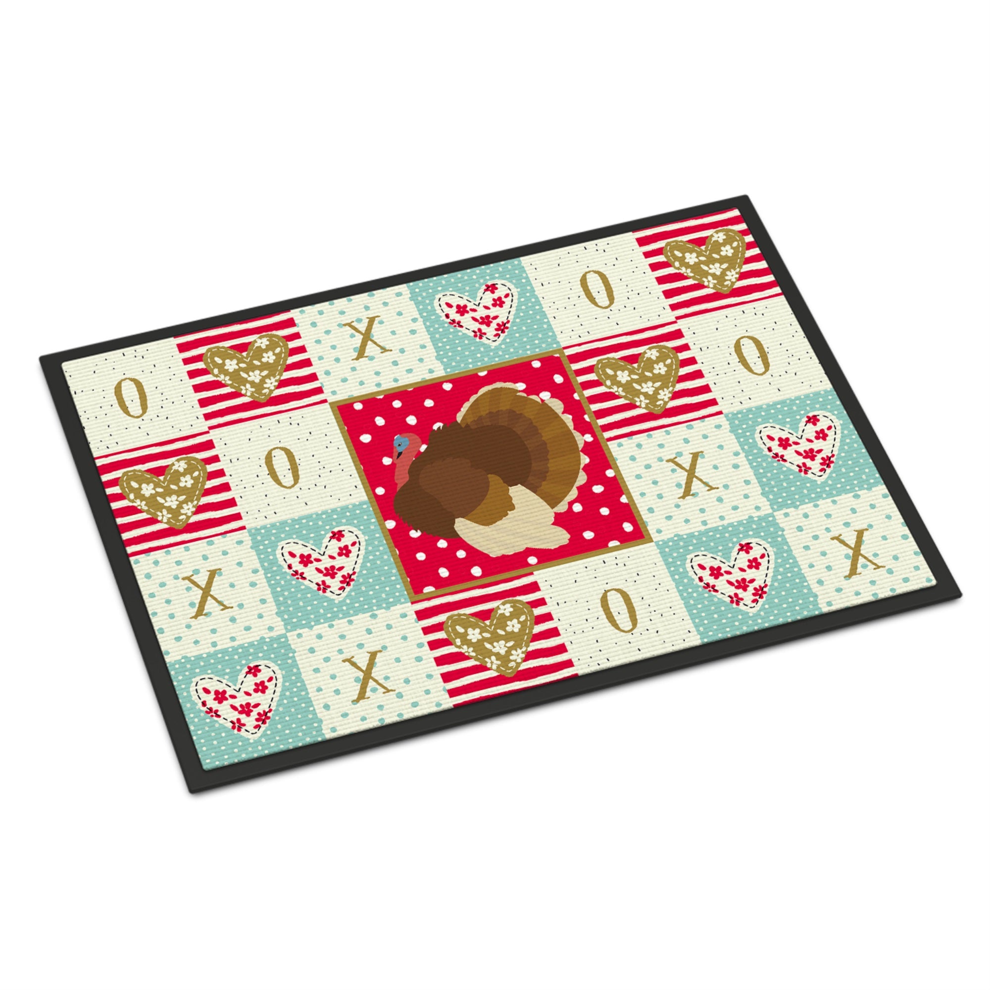 French Turkey Dindon Love Indoor Or Outdoor Mat 18X27