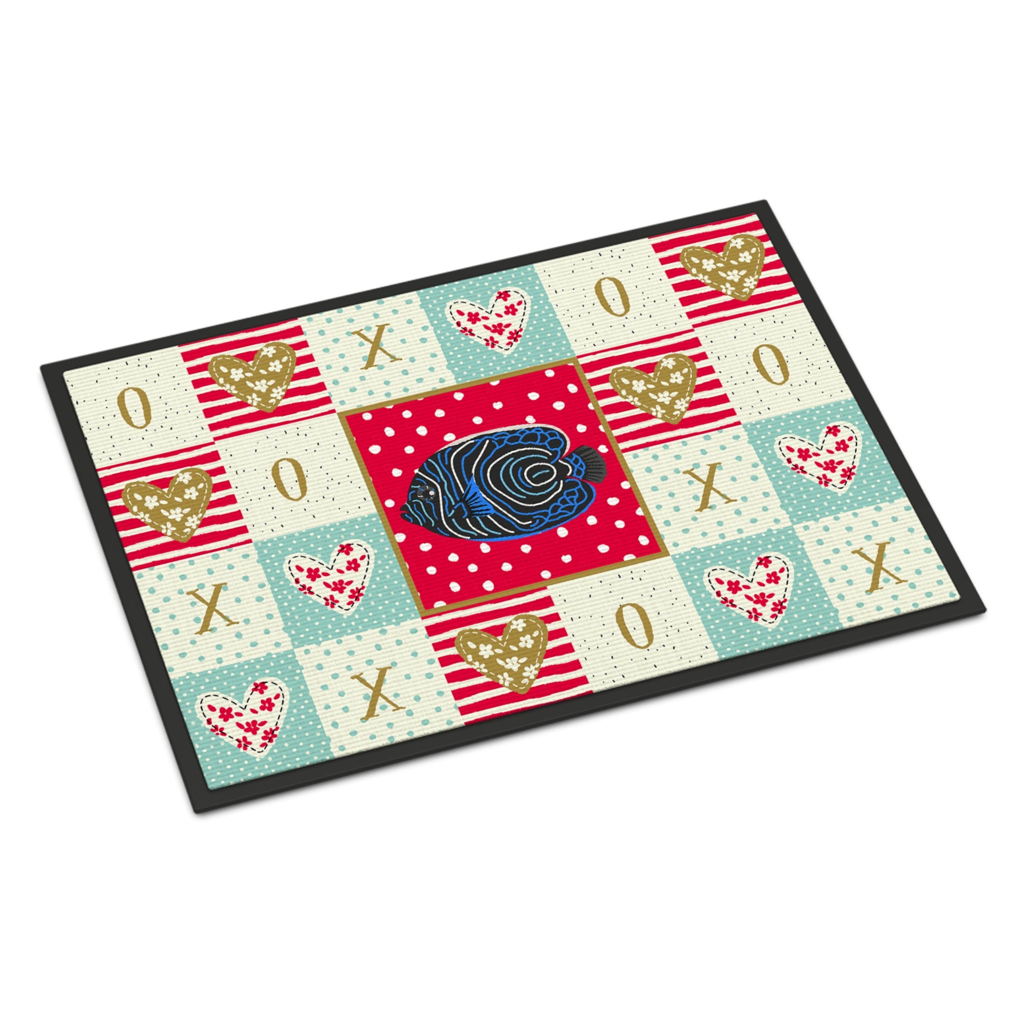Emperor Angelfish Love Indoor Or Outdoor Mat 18X27